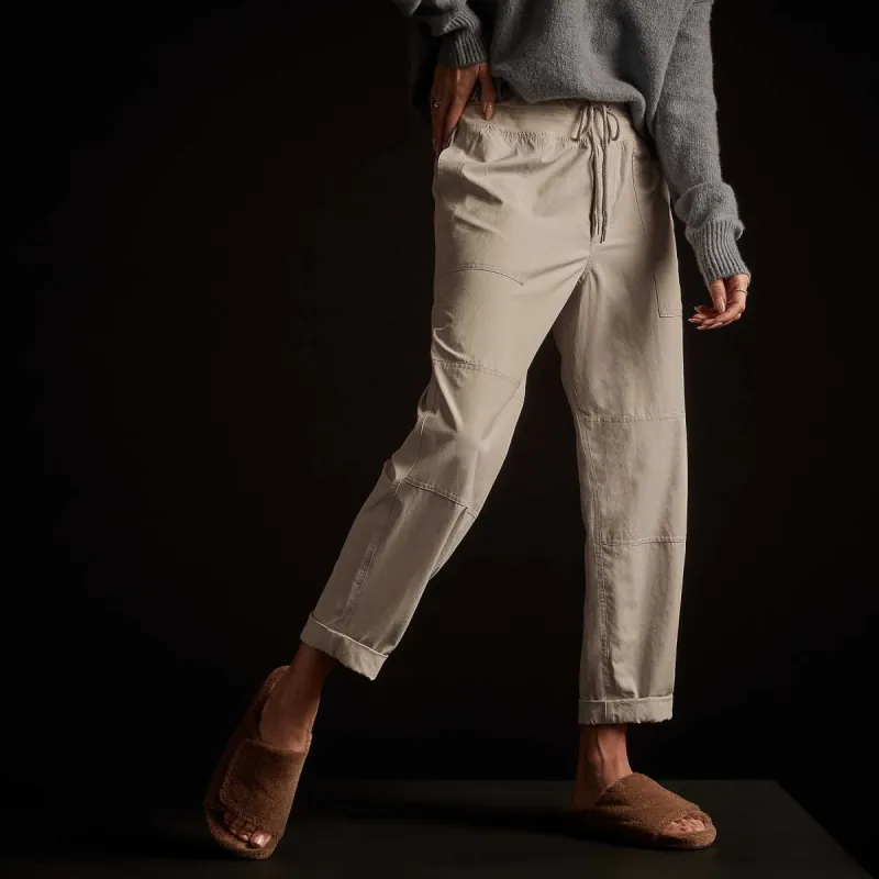 Lightweight Drape Utility Pant - Salt sold by James Perse