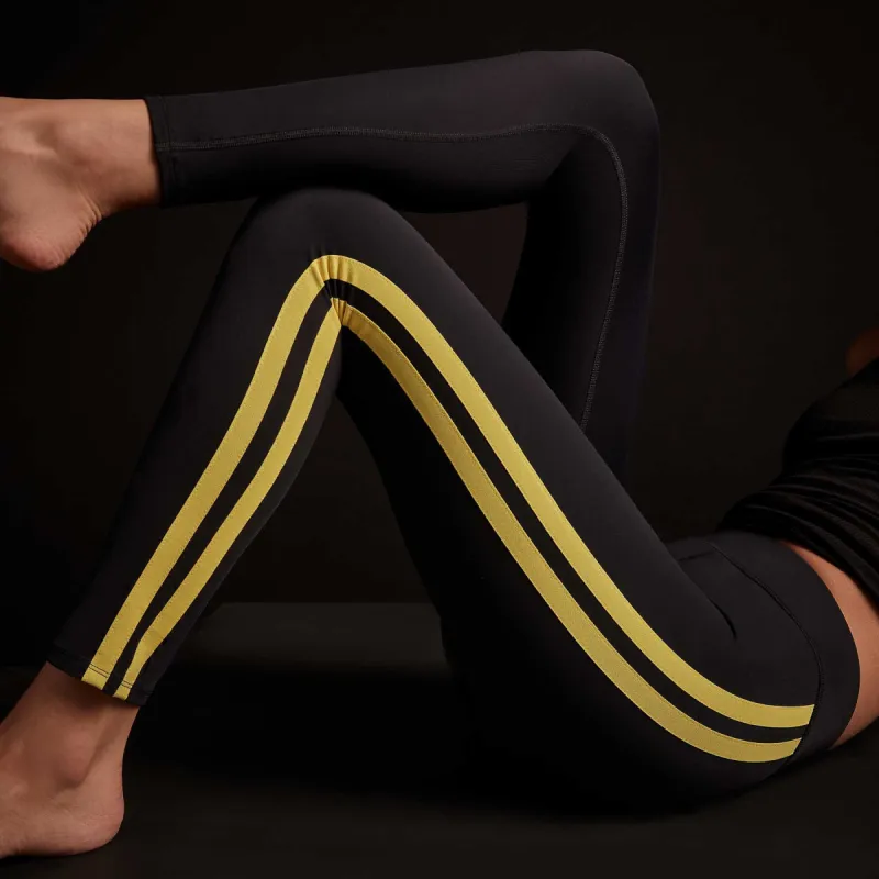 Y/OSEMITE Double Stripe Legging - Black/Solar sold by James Perse
