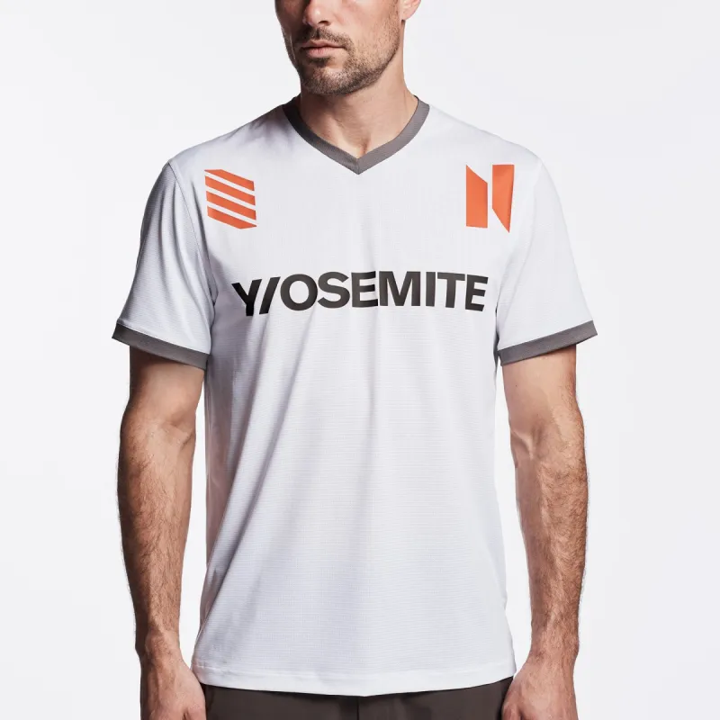 Y/OSEMITE Graphic Soccer Jersey - White/Dusk sold by James Perse