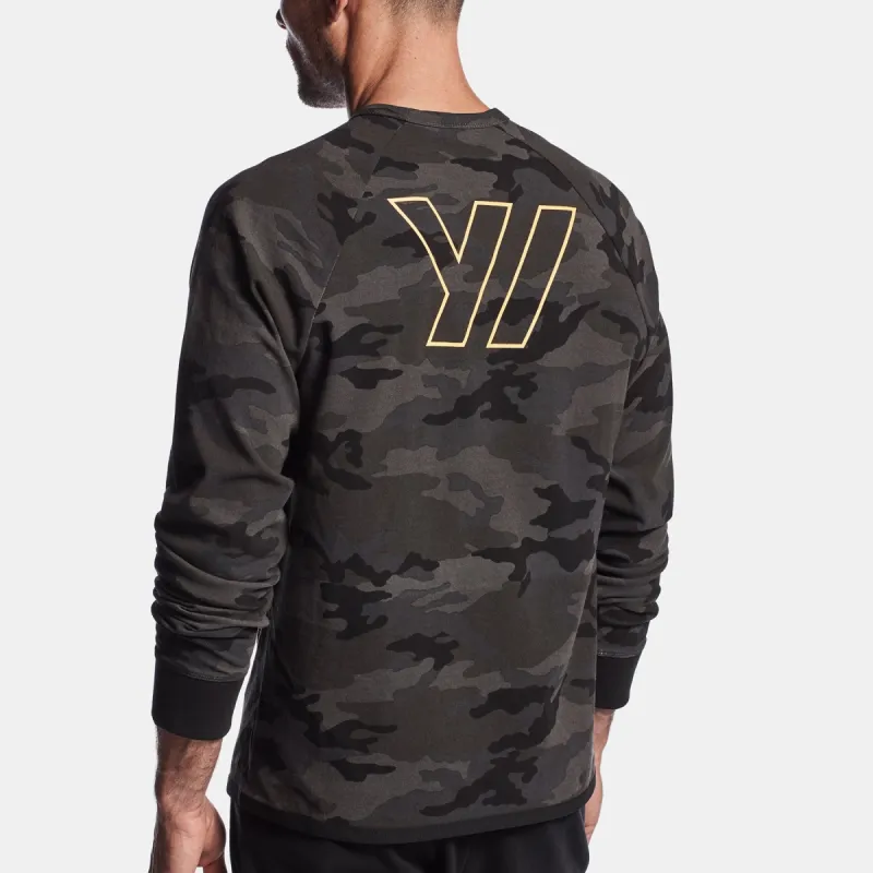 Y/OSEMITE Camo Graphic Pullover - Charcoal Camo sold by James Perse