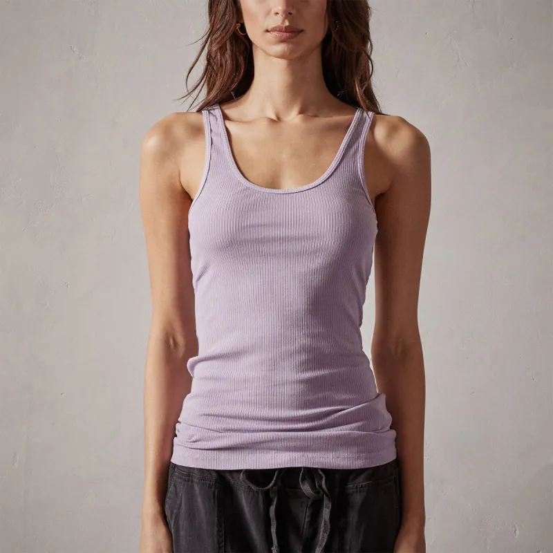Ribbed Daily Tank - Parfait Pigment sold by James Perse