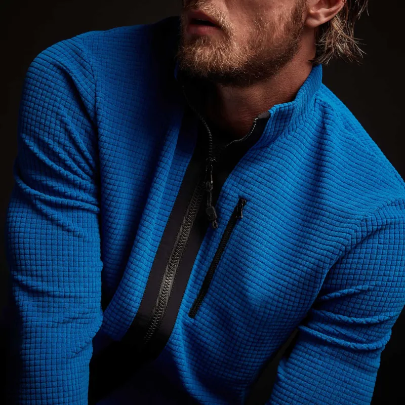 Y/OSEMITE Techno Stretch Zipup - Royal Blue sold by James Perse