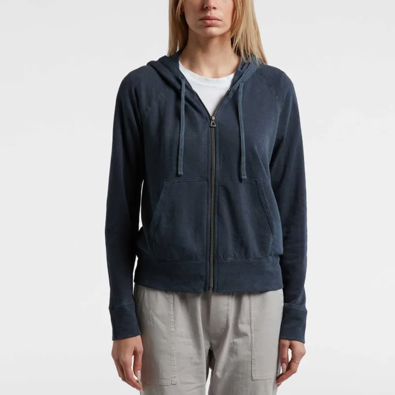Vintage French Terry Zip Up Hoodie - Deep Pigment sold by James Perse