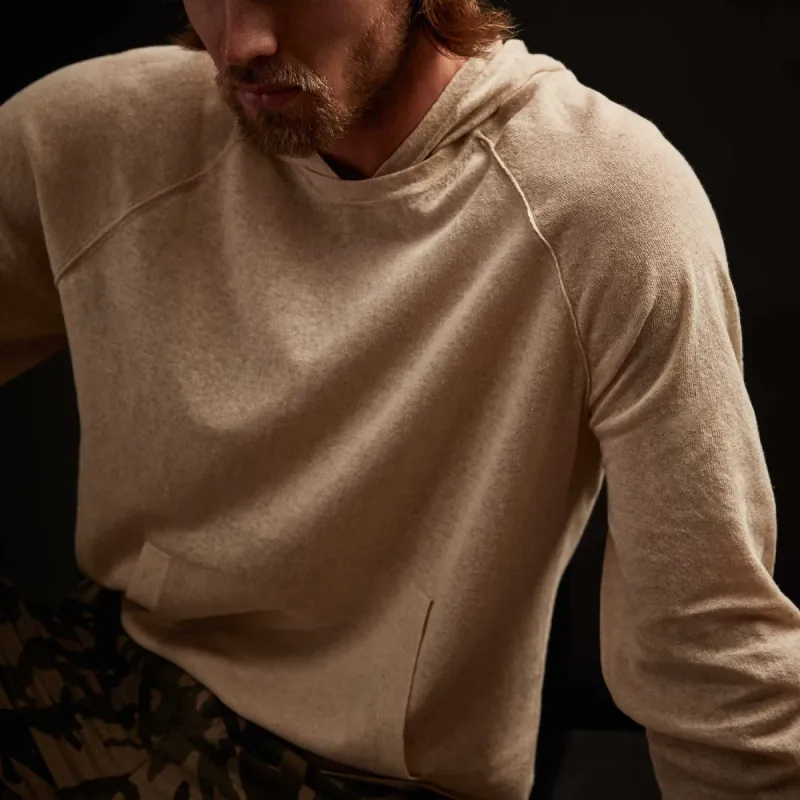 Cotton Linen Pullover Hoodie - Natural sold by James Perse