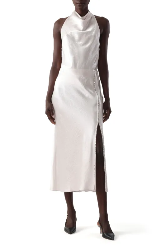 COWL BACK HALTER TOP W/ CRYSTAL STRAPS sold by Jason Wu