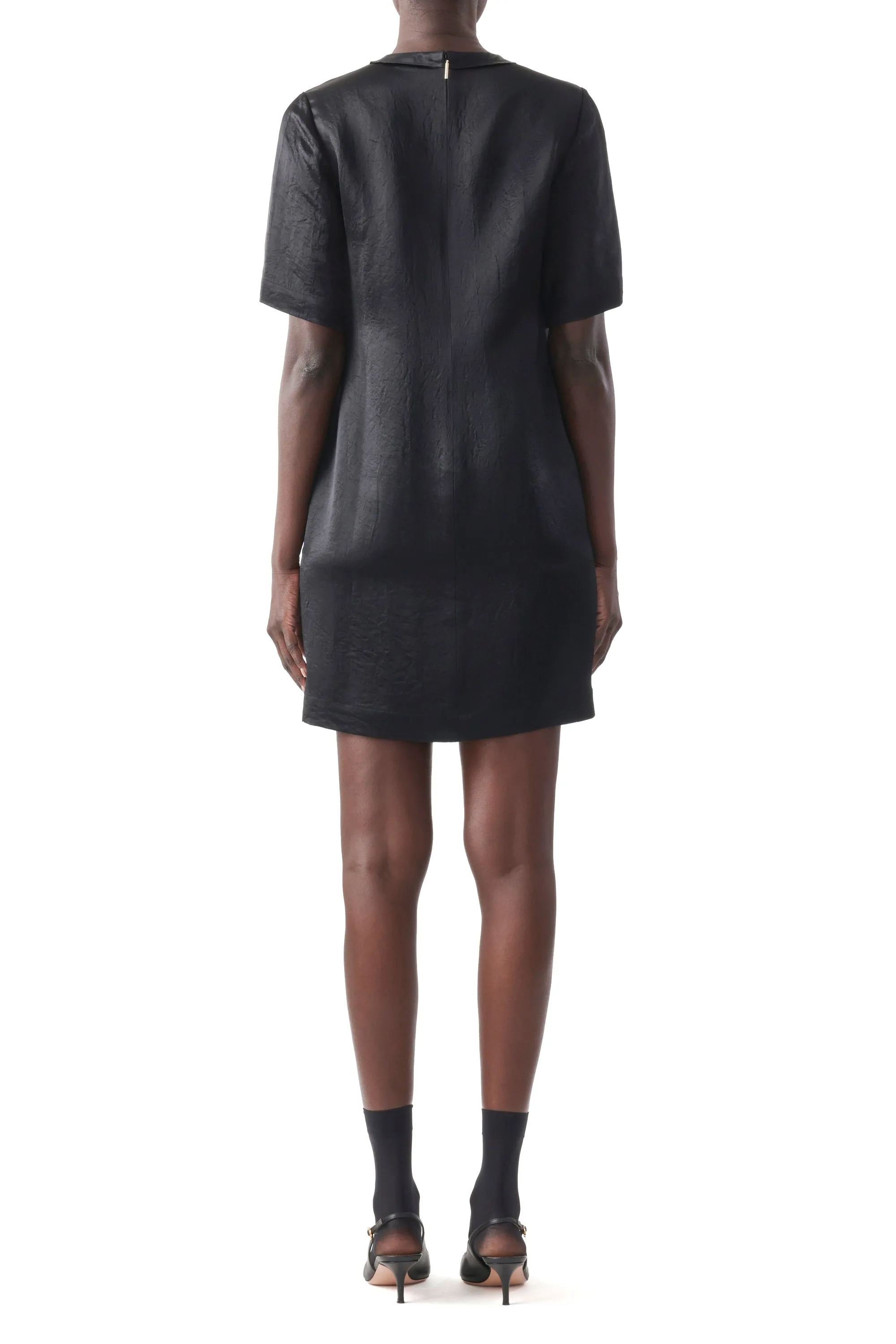 SHORT SLEEVE DRESS WITH EMBROIDERY APPLIQUES sold by Jason Wu product image thumbnail 3