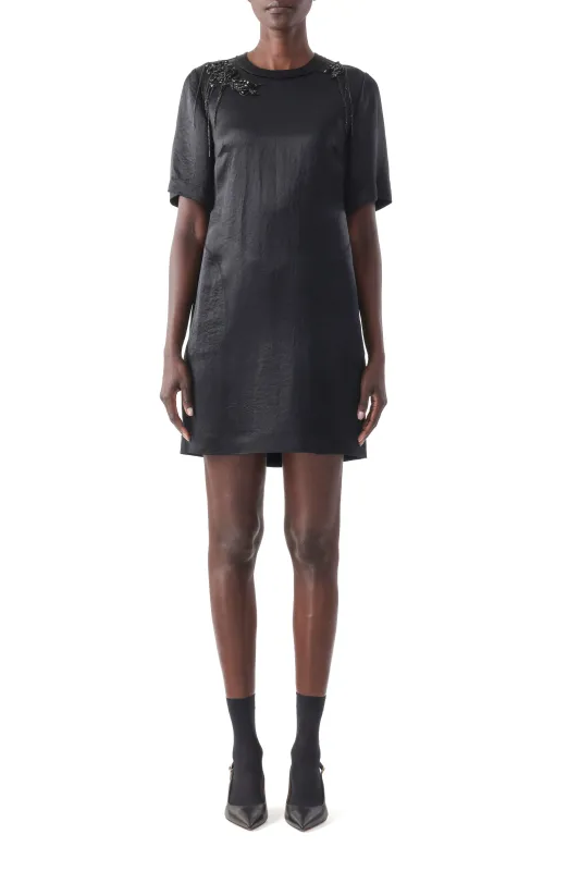 SHORT SLEEVE DRESS WITH EMBROIDERY APPLIQUES made by Jason Wu