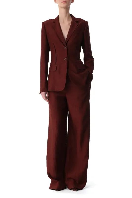 CRINKLED SATIN SINGLE-BREASTED BLAZER made by Jason Wu