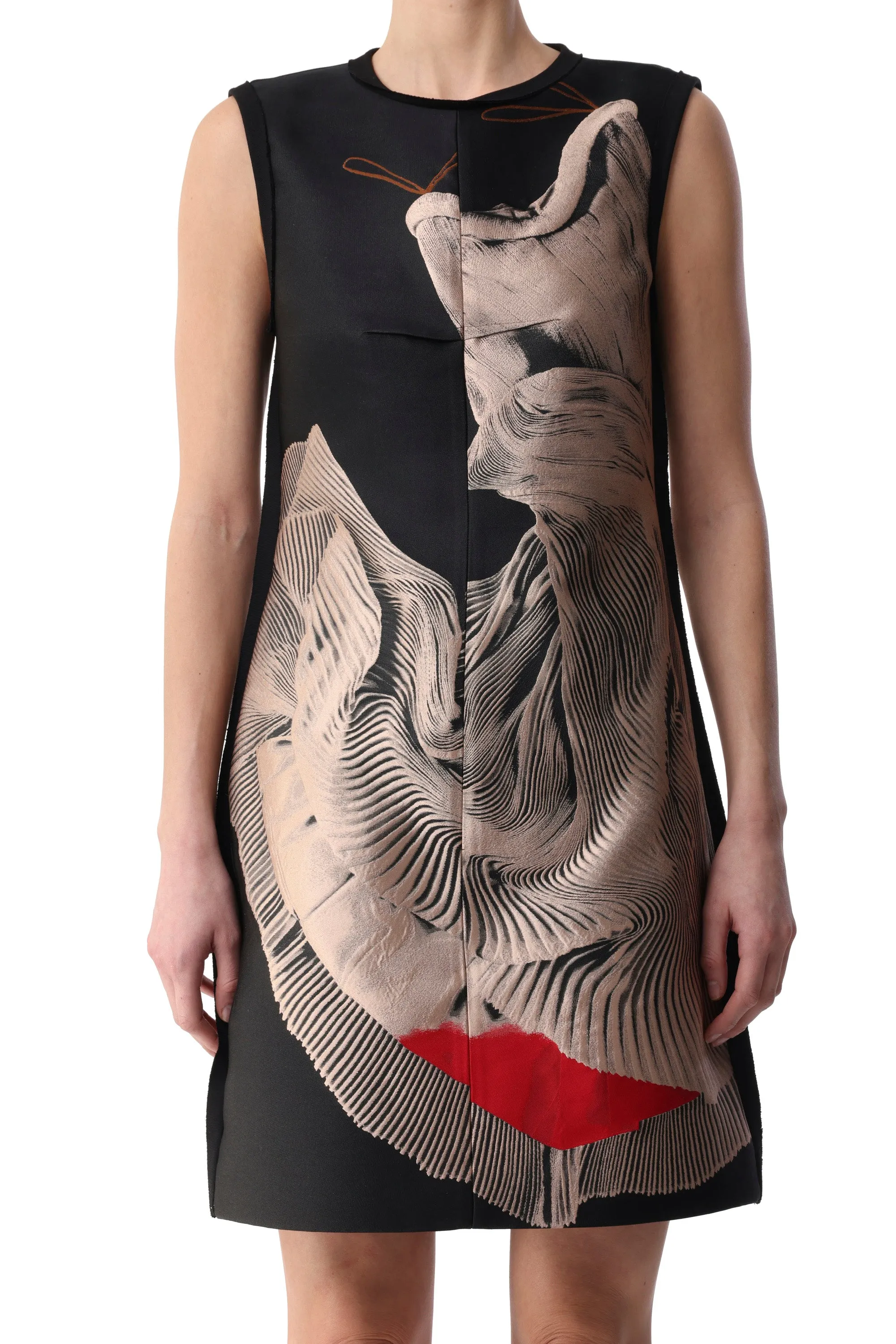 DANCING PLEAT JACQUARD MINI DRESS sold by Jason Wu