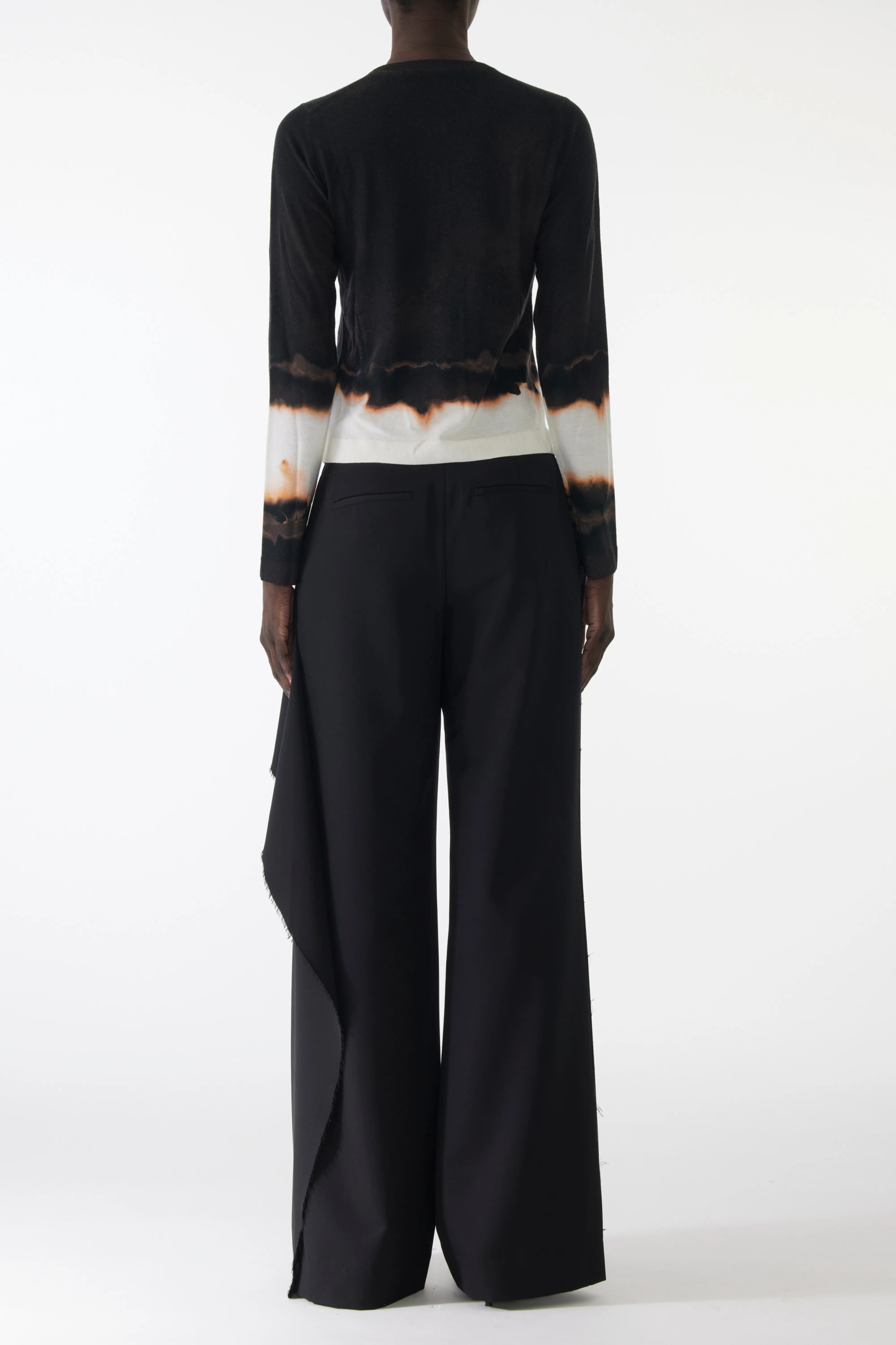 OMBRE DIFUSSED STRIPE WOOL CARDIGAN sold by Jason Wu product image thumbnail 4