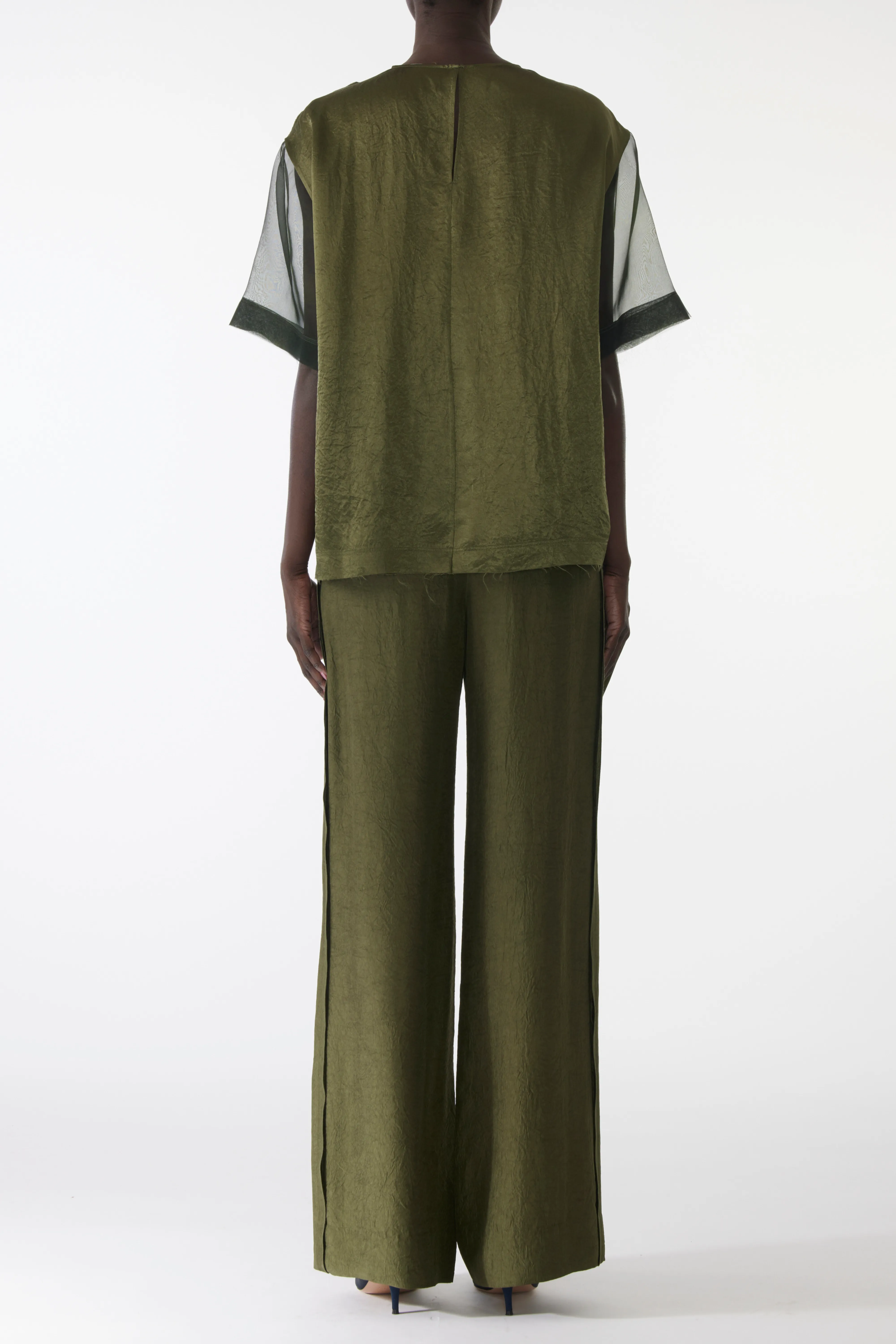 ORGANZA AND CRINKLED SATIN T-SHIRT sold by Jason Wu product image thumbnail 3