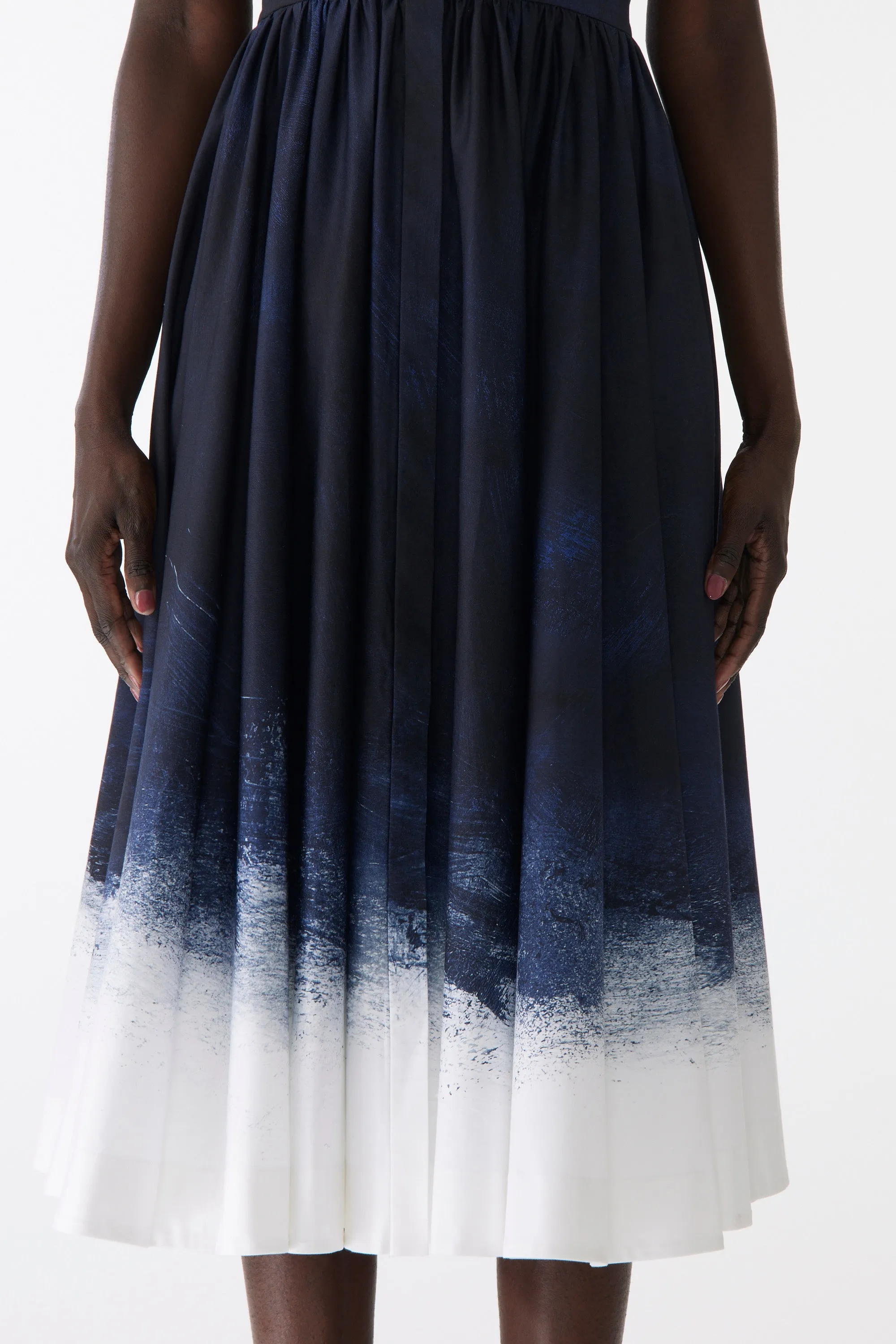 BRUSHED CANVAS PRINTED STRETCH COTTON SHIRTDRESS sold by Jason Wu product image thumbnail 4