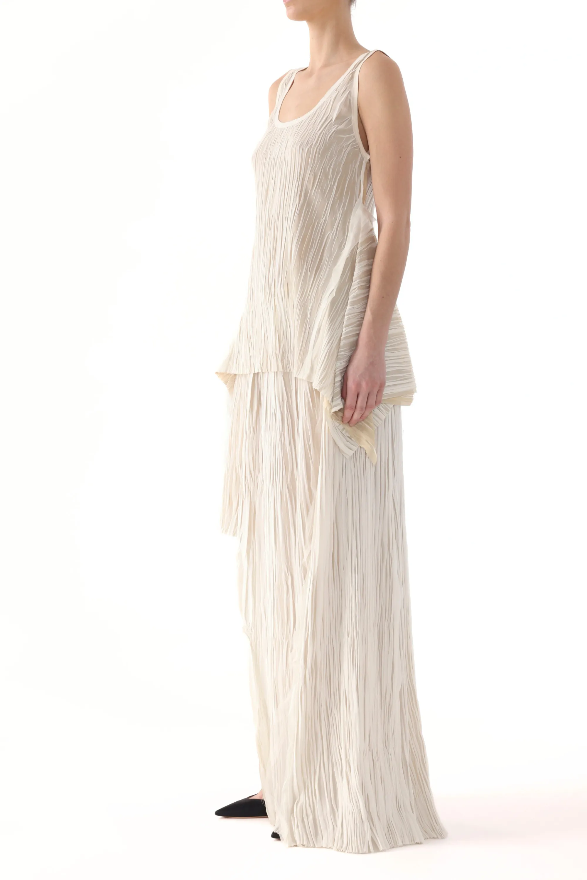 BICOLOR ASYMETRICAL PLEATED MAXI SKIRT sold by Jason Wu product image thumbnail 2