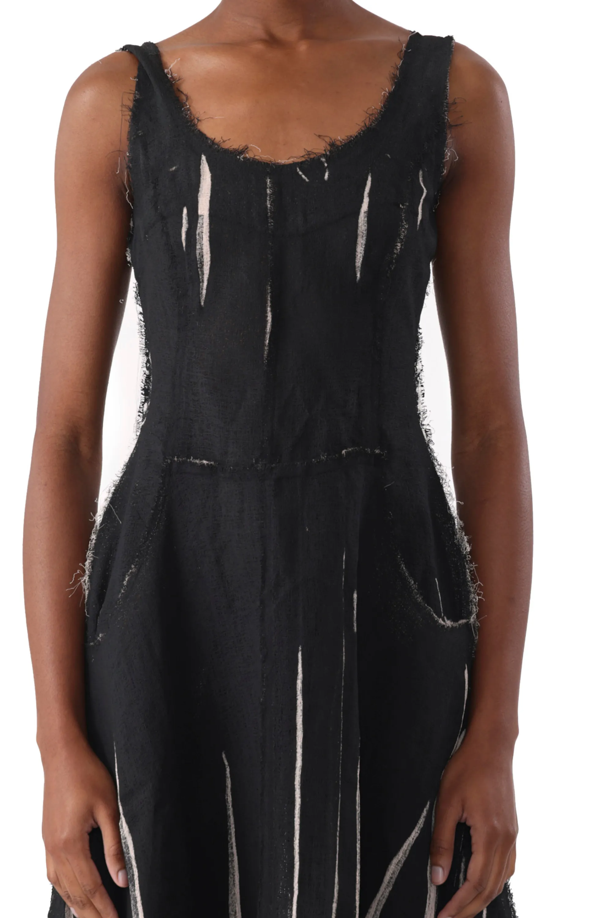 GAUZE SCREEN PRINTED TANK DRESS WITH HANDKERCHIEF sold by Jason Wu product image thumbnail 2