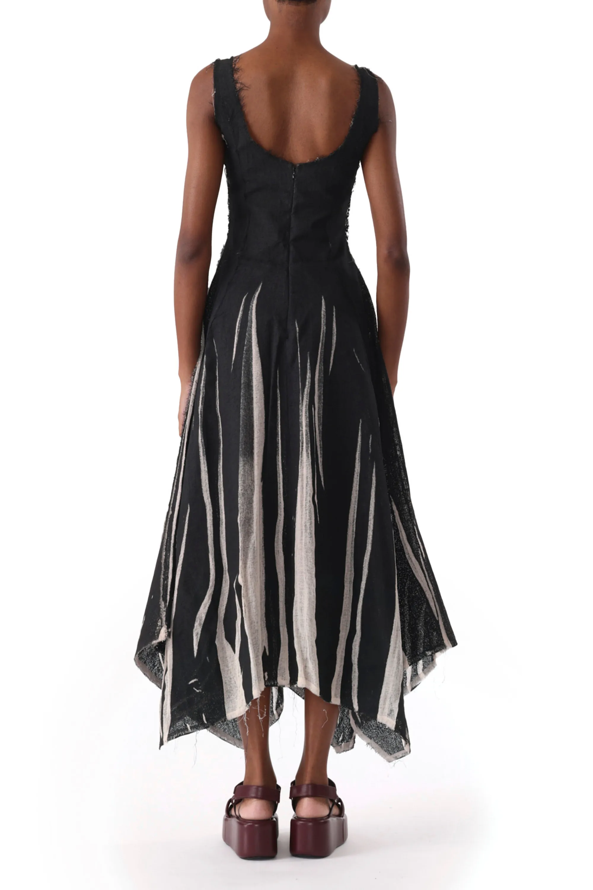 GAUZE SCREEN PRINTED TANK DRESS WITH HANDKERCHIEF sold by Jason Wu product image thumbnail 4