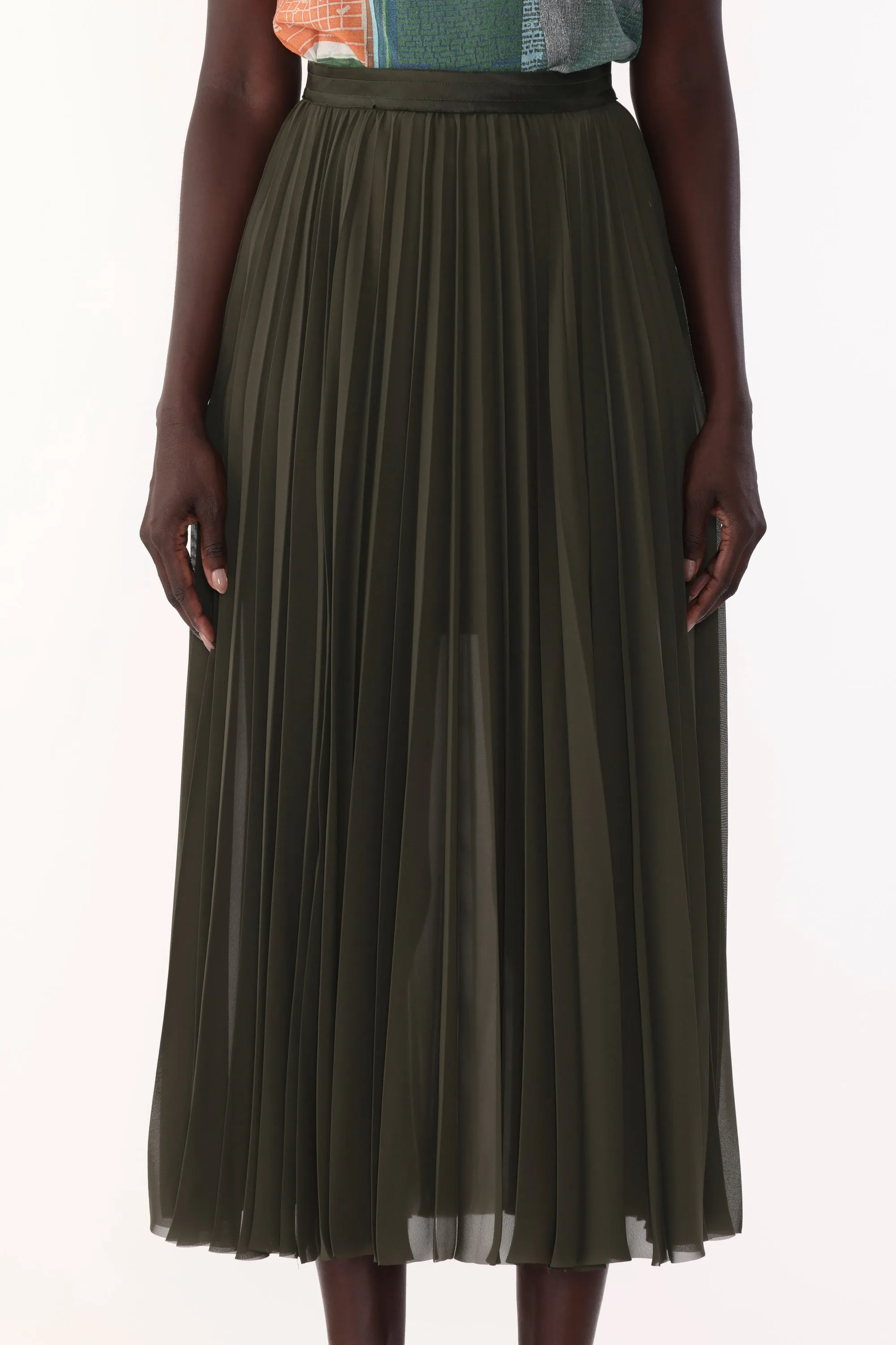 CHIFFON PLEATED SKIRT sold by Jason Wu product image thumbnail 4