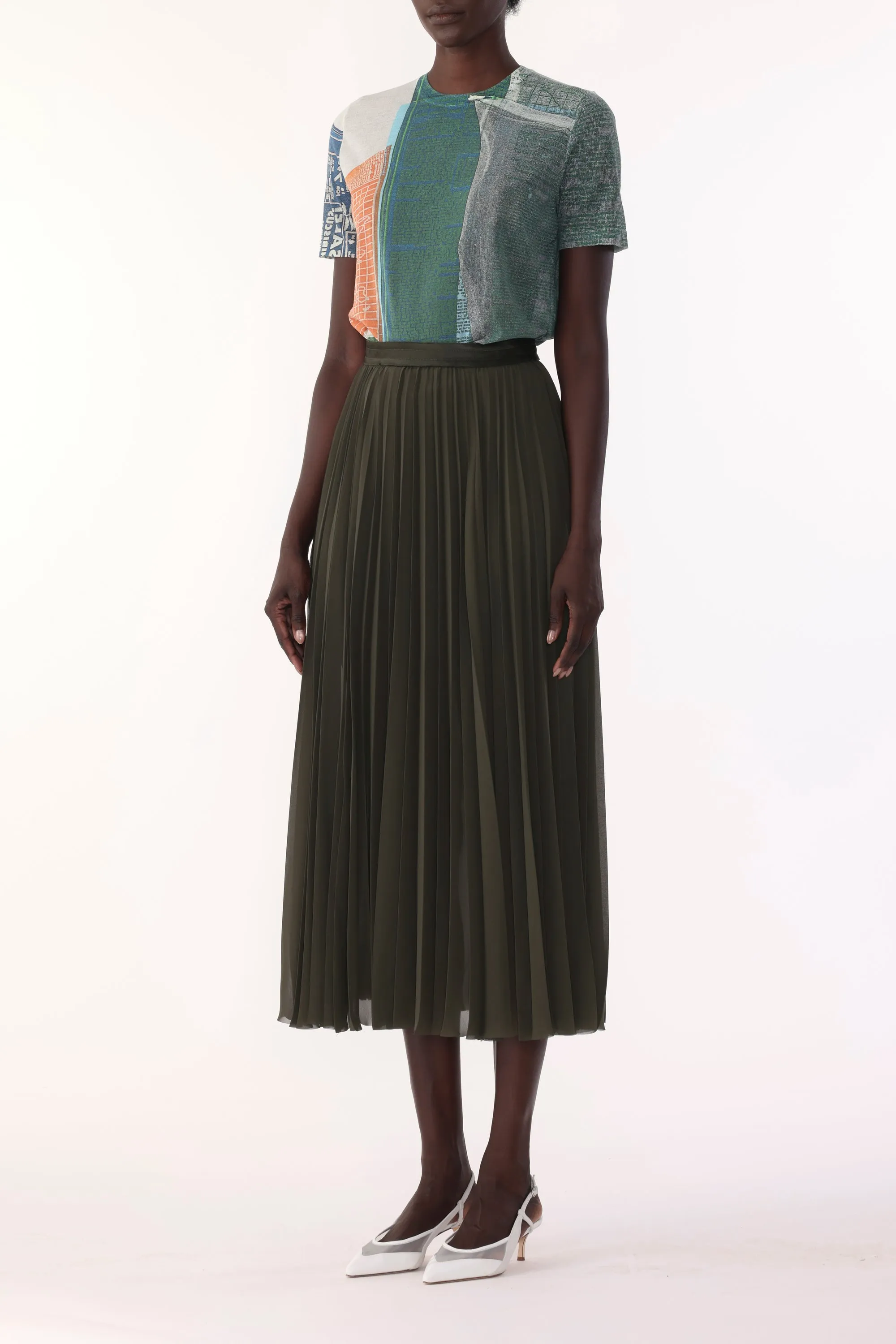 CHIFFON PLEATED SKIRT sold by Jason Wu product image thumbnail 2