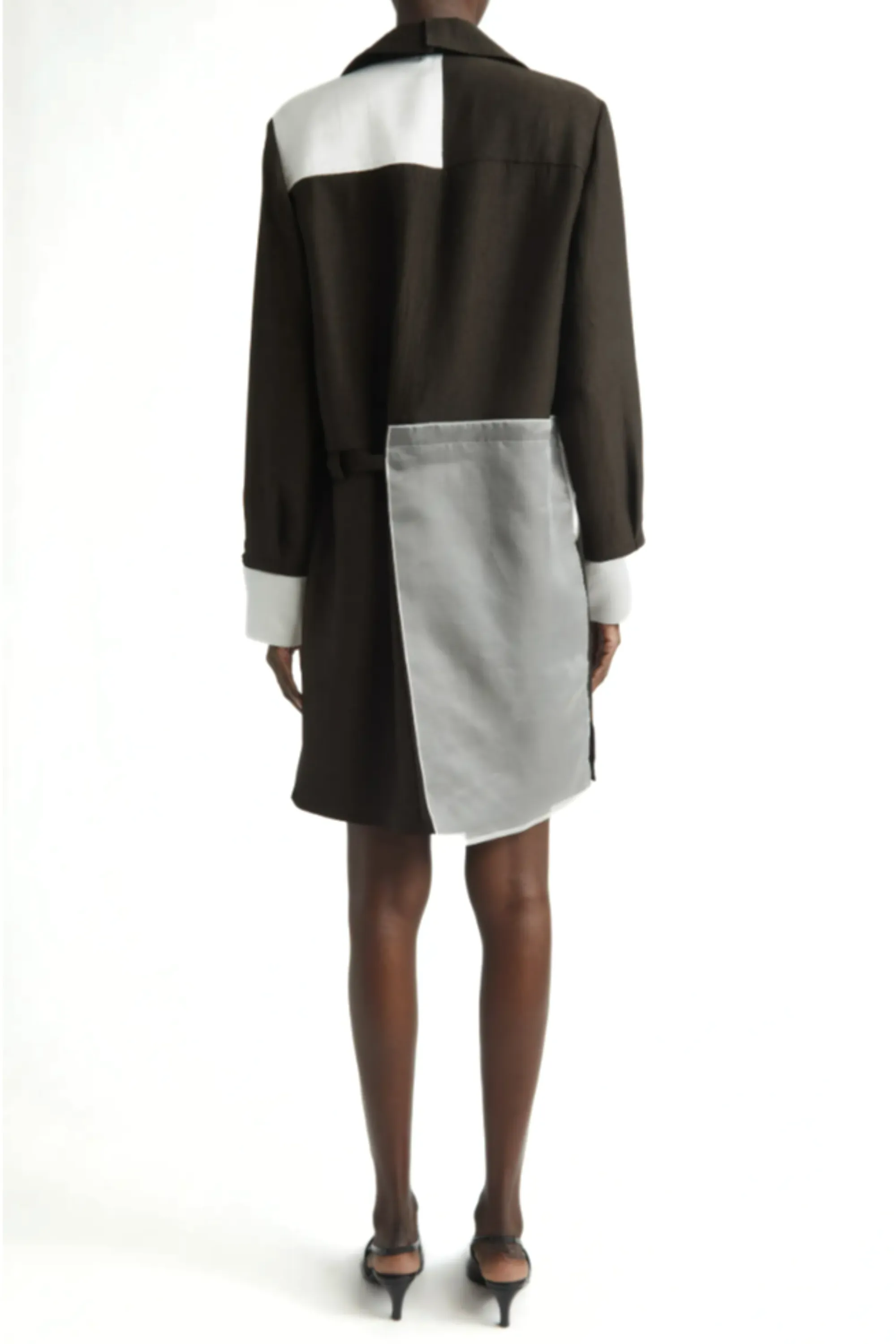 WASHED TWILL COLLAGE SHIRT DRESS sold by Jason Wu product image thumbnail 5