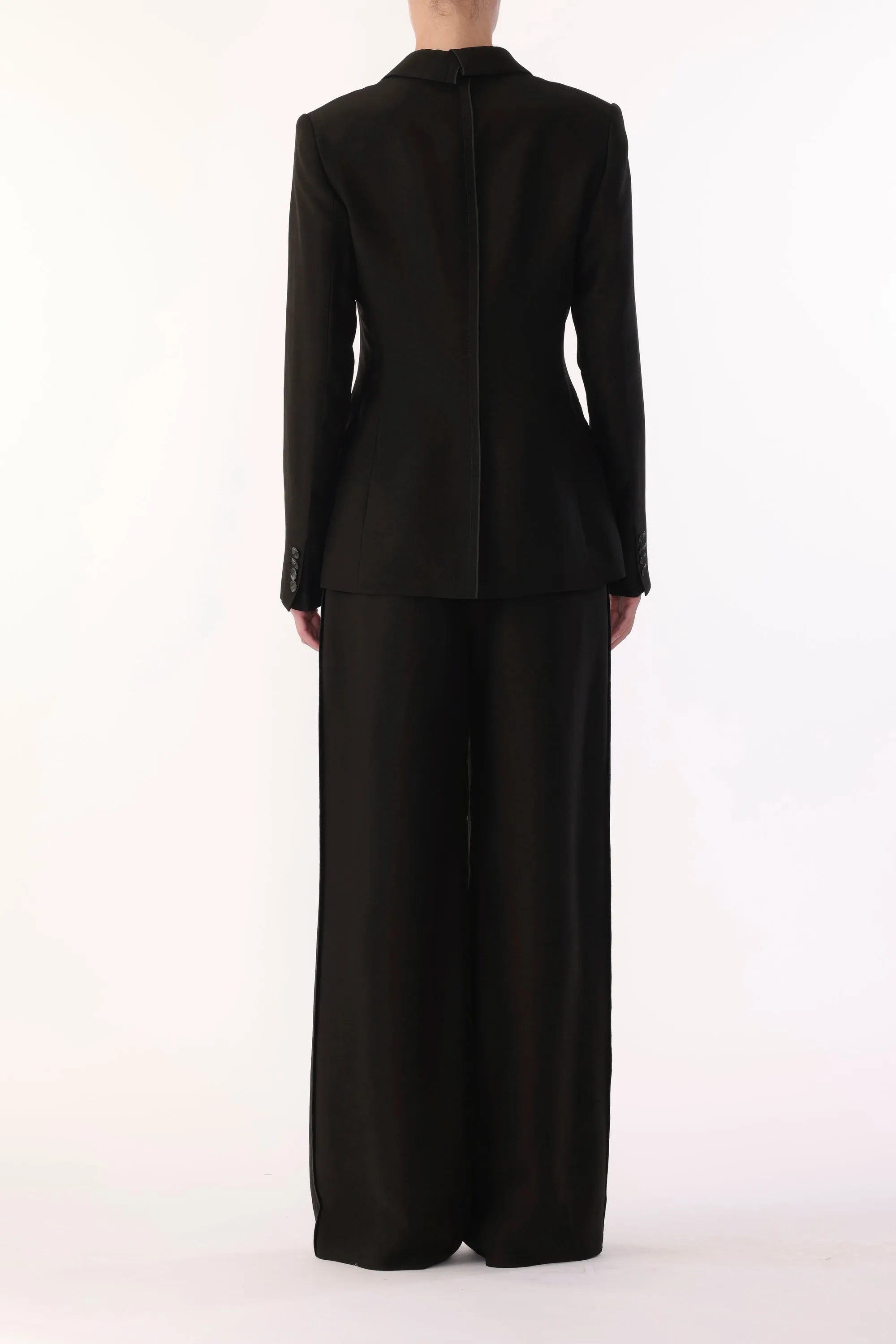 WASHED TWILL STRAIGHT-LEG TROUSERS sold by Jason Wu product image thumbnail 4