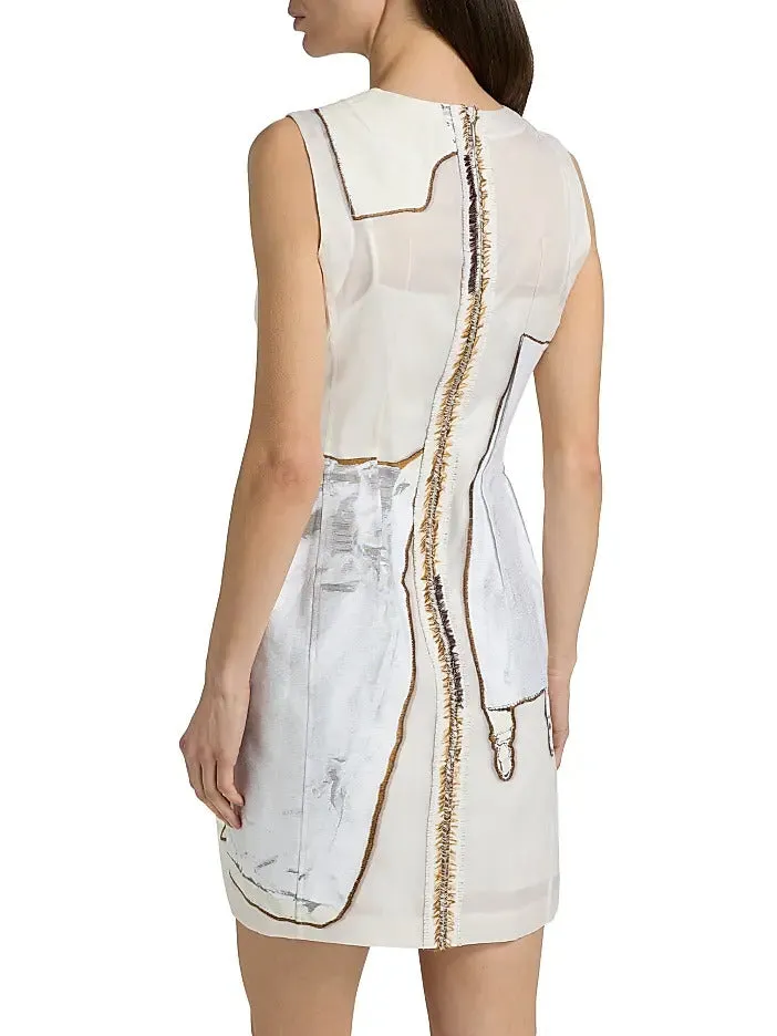 FIT AND FLARE MINI DRESS WITH LINGERIE JACQUARD sold by Jason Wu product image thumbnail 5