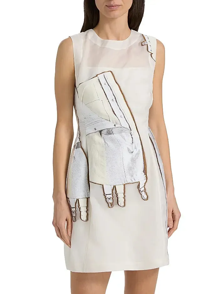 FIT AND FLARE MINI DRESS WITH LINGERIE JACQUARD sold by Jason Wu product image thumbnail 2