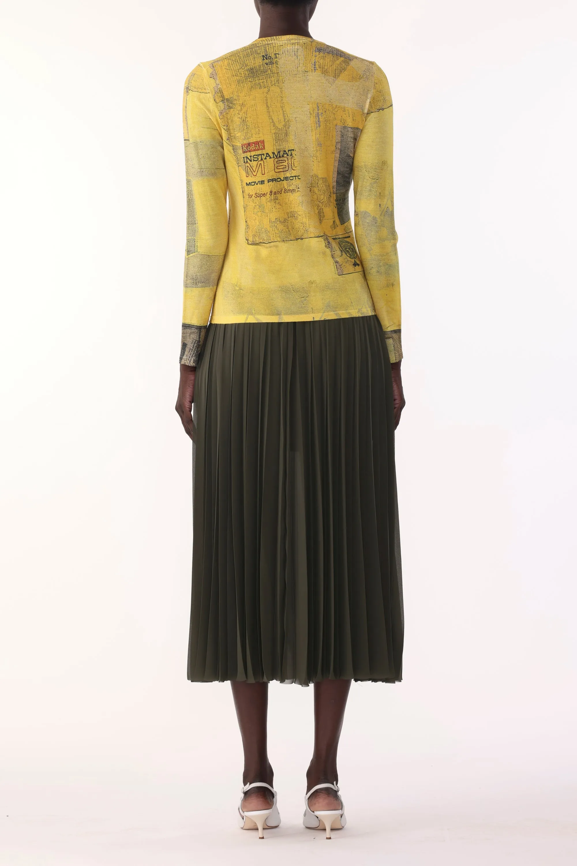 MERINO WOOL KNIT CREW NECK WITH SULPHUR BANK ARTWORK BY ROBERT RAUSCHENBERG sold by Jason Wu product image thumbnail 4