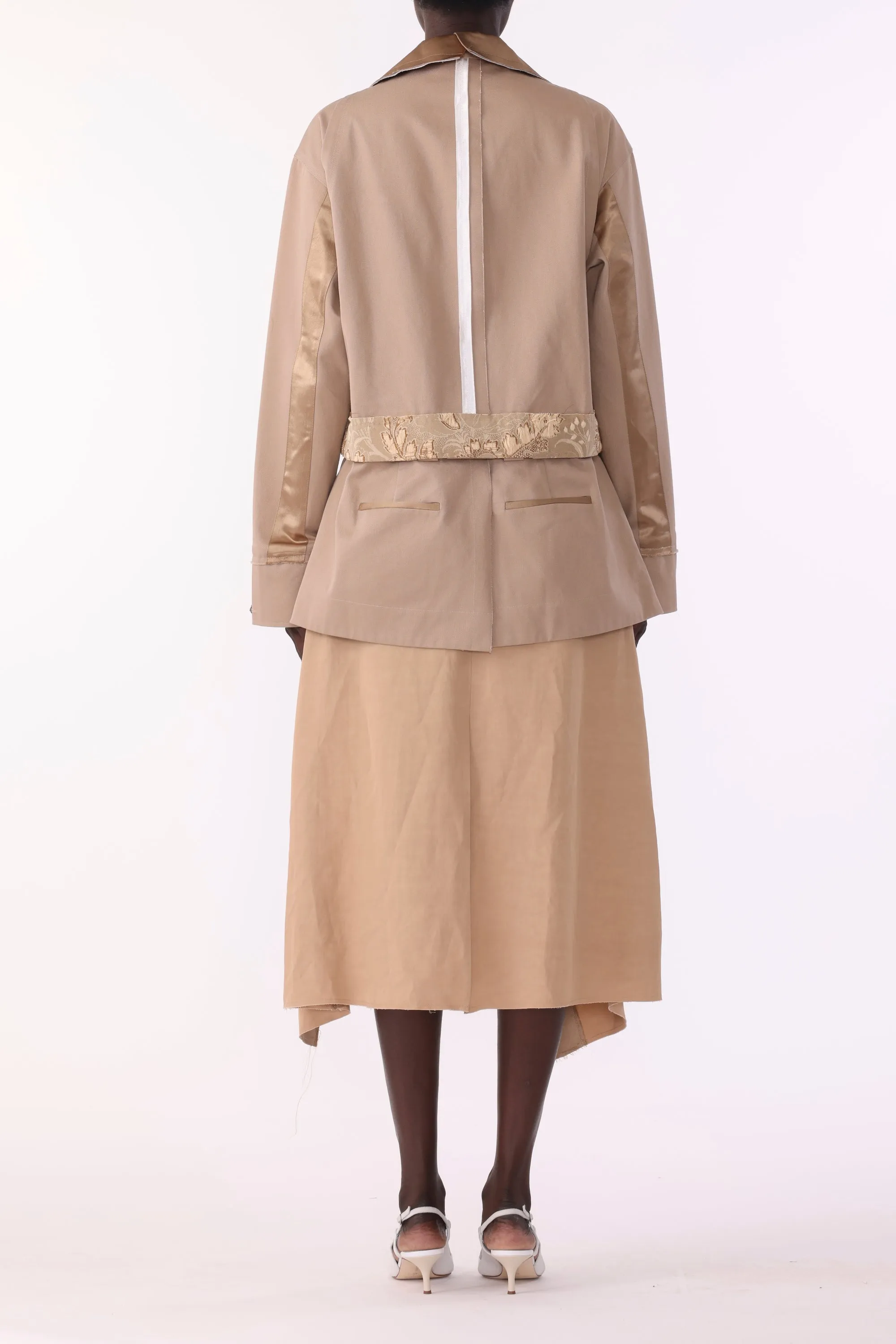 OVERSIZED BOXY COTTON TWILL JACKET sold by Jason Wu product image thumbnail 4