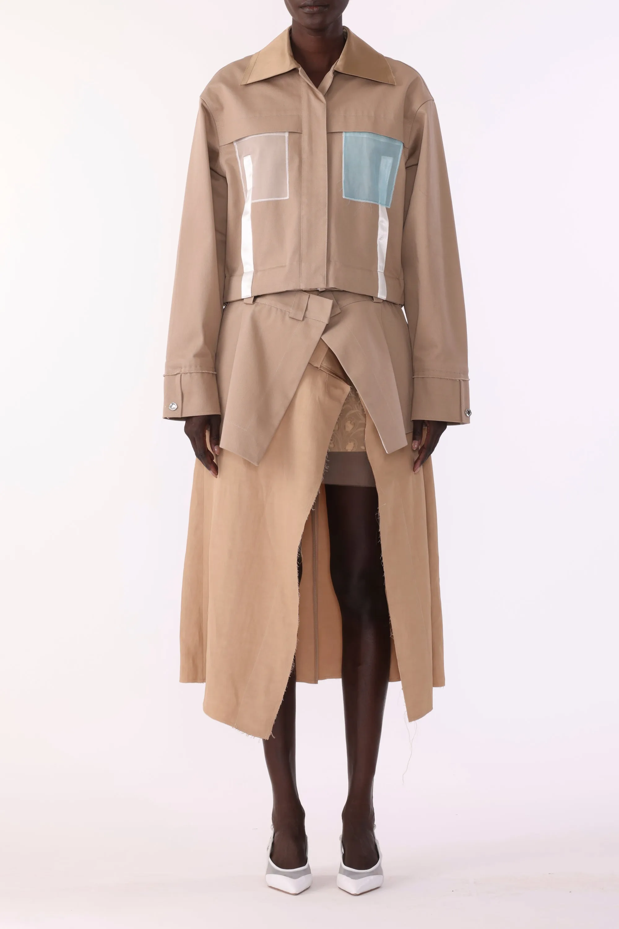 OVERSIZED BOXY COTTON TWILL JACKET sold by Jason Wu product image thumbnail 2