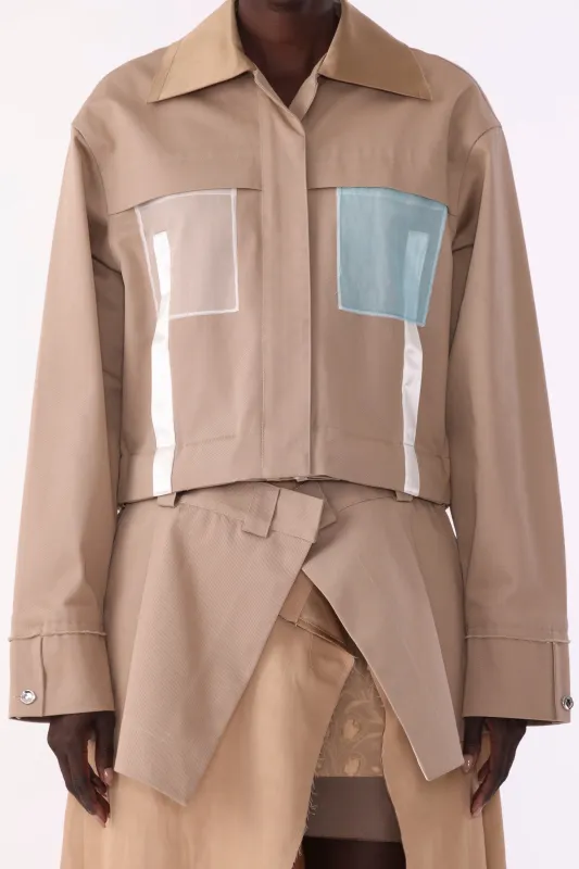 OVERSIZED BOXY COTTON TWILL JACKET made by Jason Wu