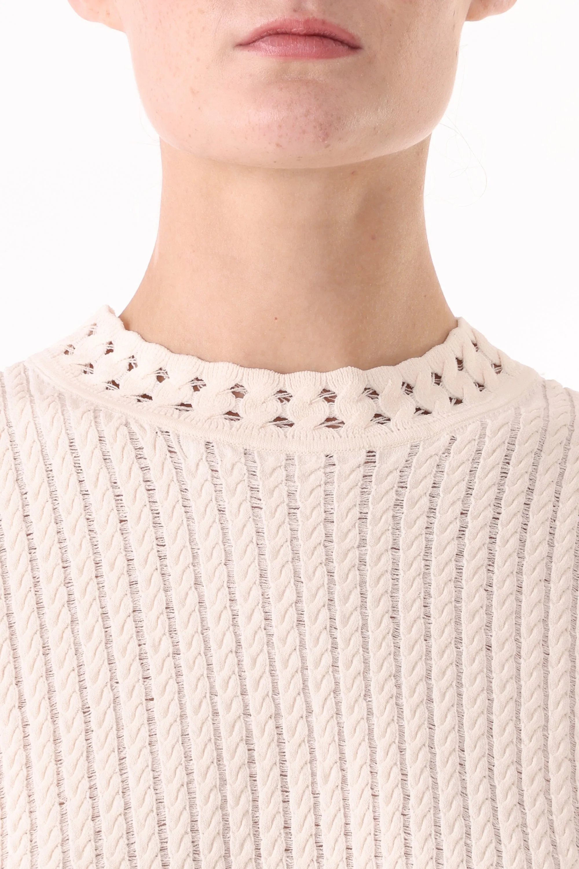 CABLE KNIT SLEEVELESS TOP sold by Jason Wu product image thumbnail 3