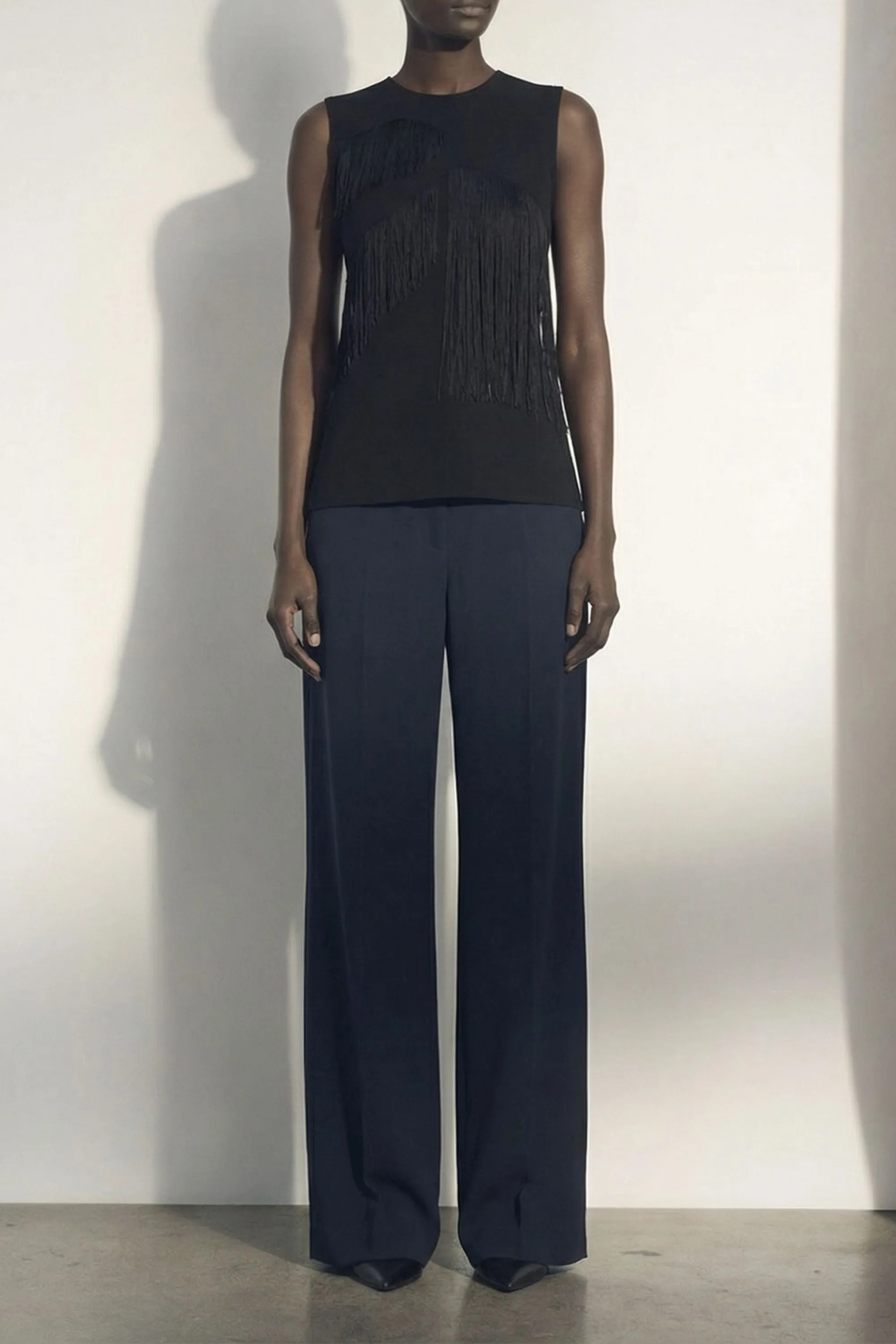 SLEEVELESS FRINGE KNIT TOP sold by Jason Wu