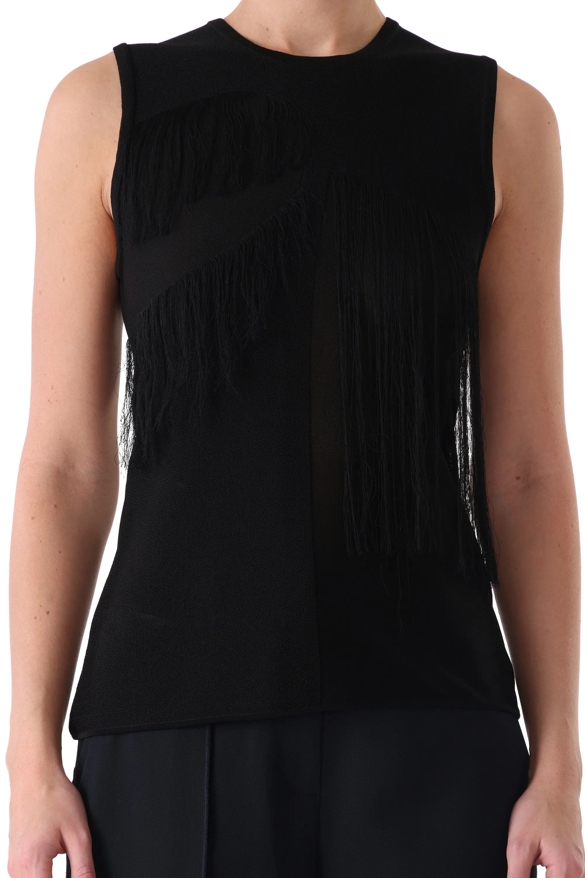 SLEEVELESS FRINGE KNIT TOP sold by Jason Wu product image thumbnail 2
