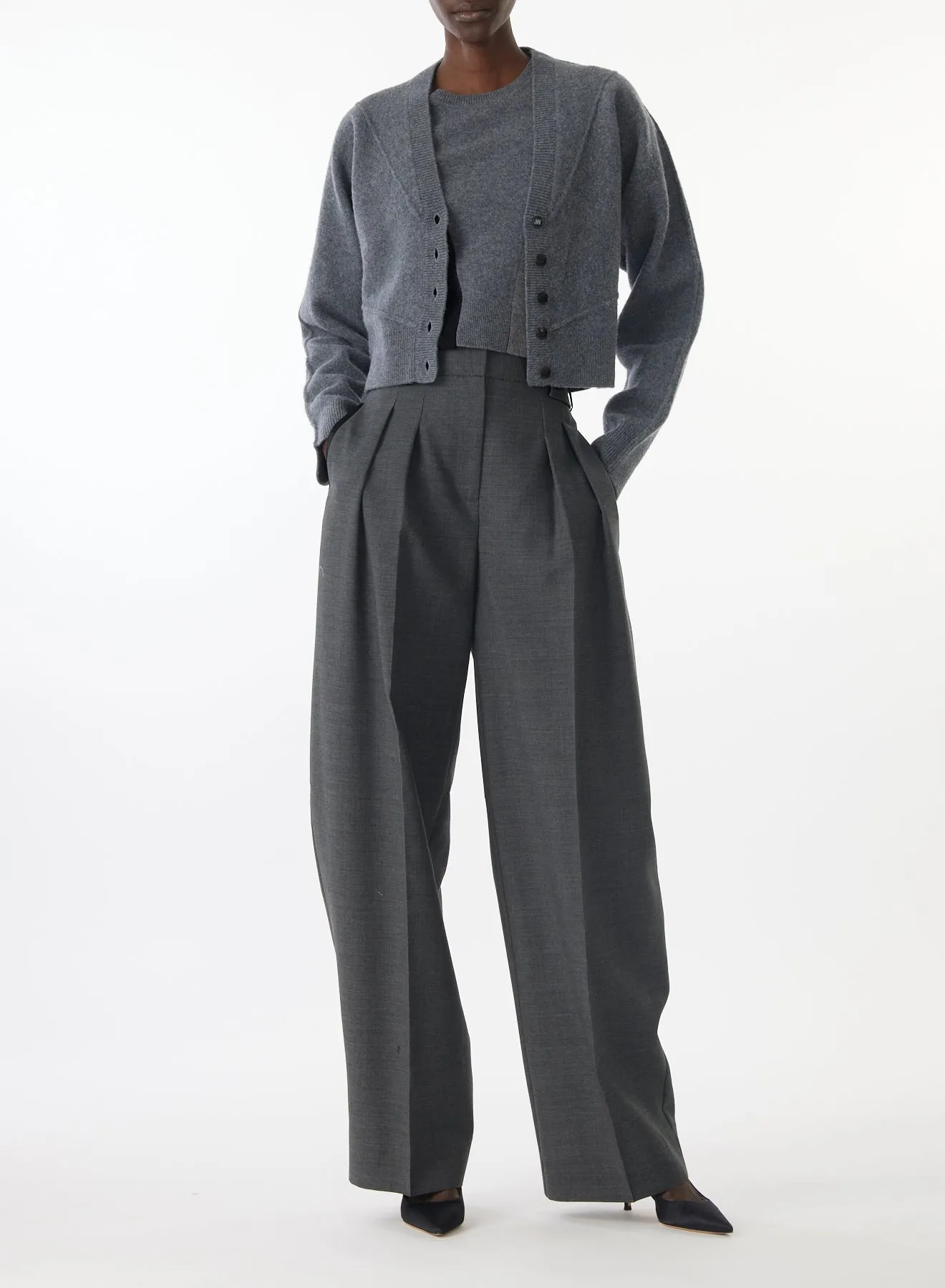 SCULPTURAL MERINO WOOL CARDIGAN sold by Jason Wu product image thumbnail 4