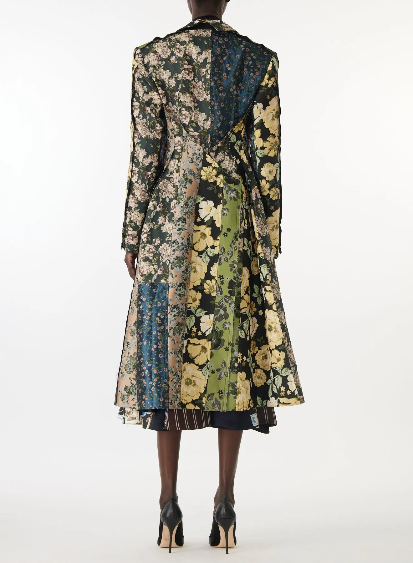 MIXED FLORAL JACQUARD PANELED COAT sold by Jason Wu product image thumbnail 5