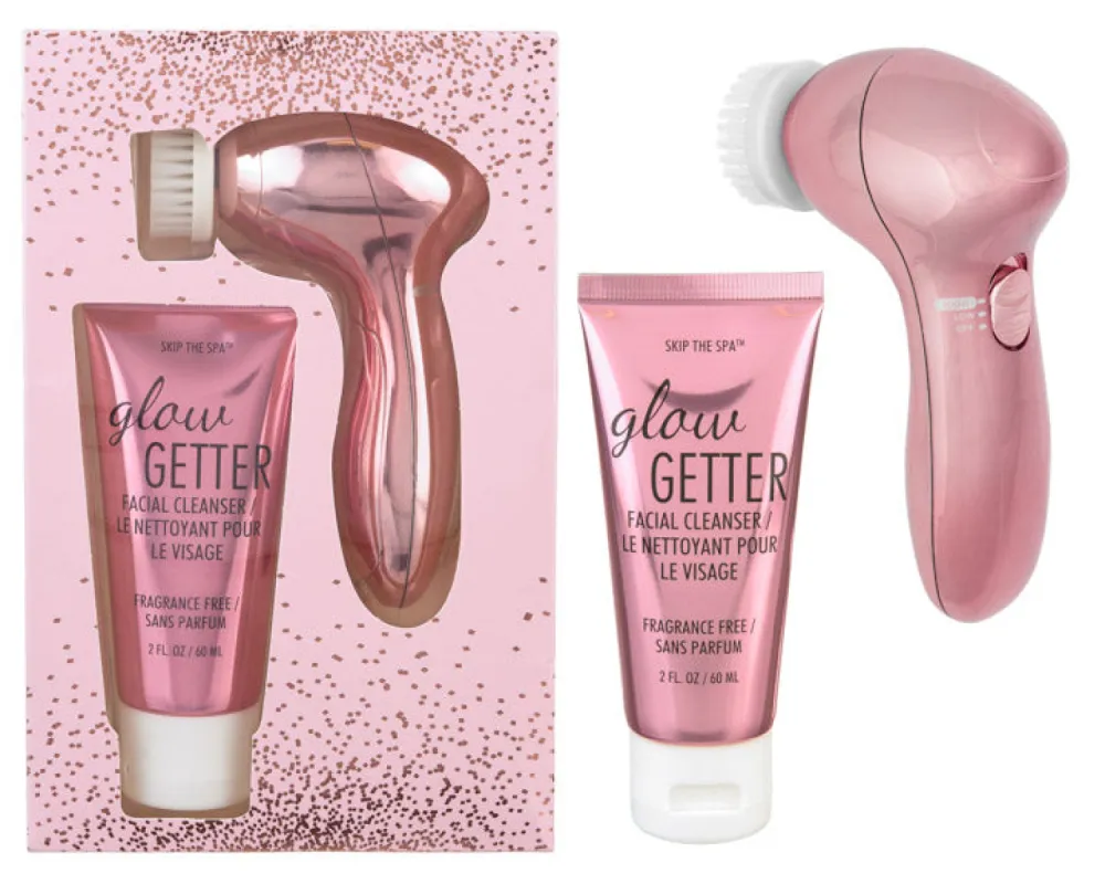 Shine Bright Facial Brush Set (Rose Gold) sold by Jean Pierre