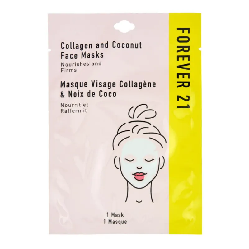 FOREVER 21 Collagen and Coconut Face Mask sold by Jean Pierre