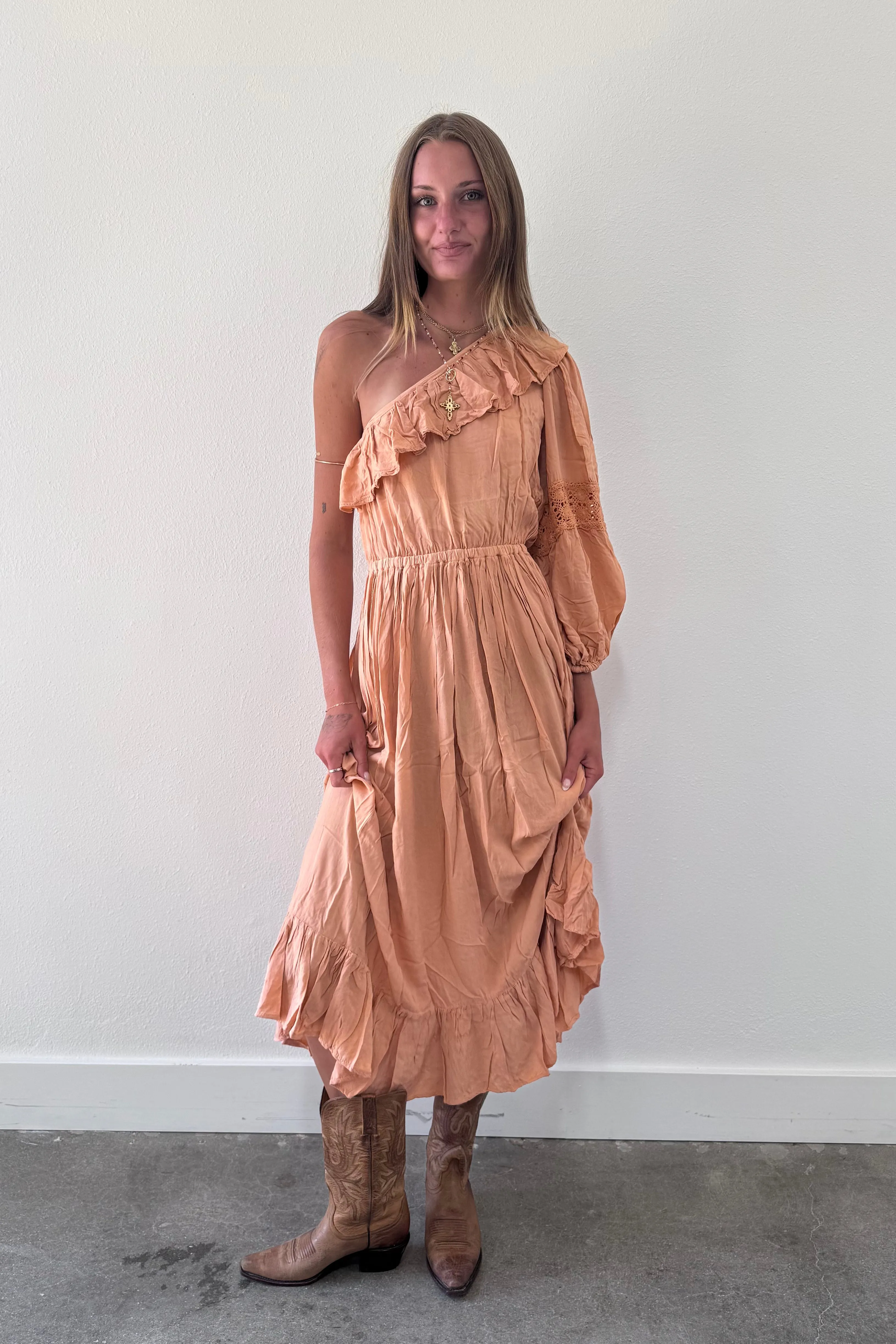 Gray Maxi Dress sold by Jen's Pirate Booty product image thumbnail 2