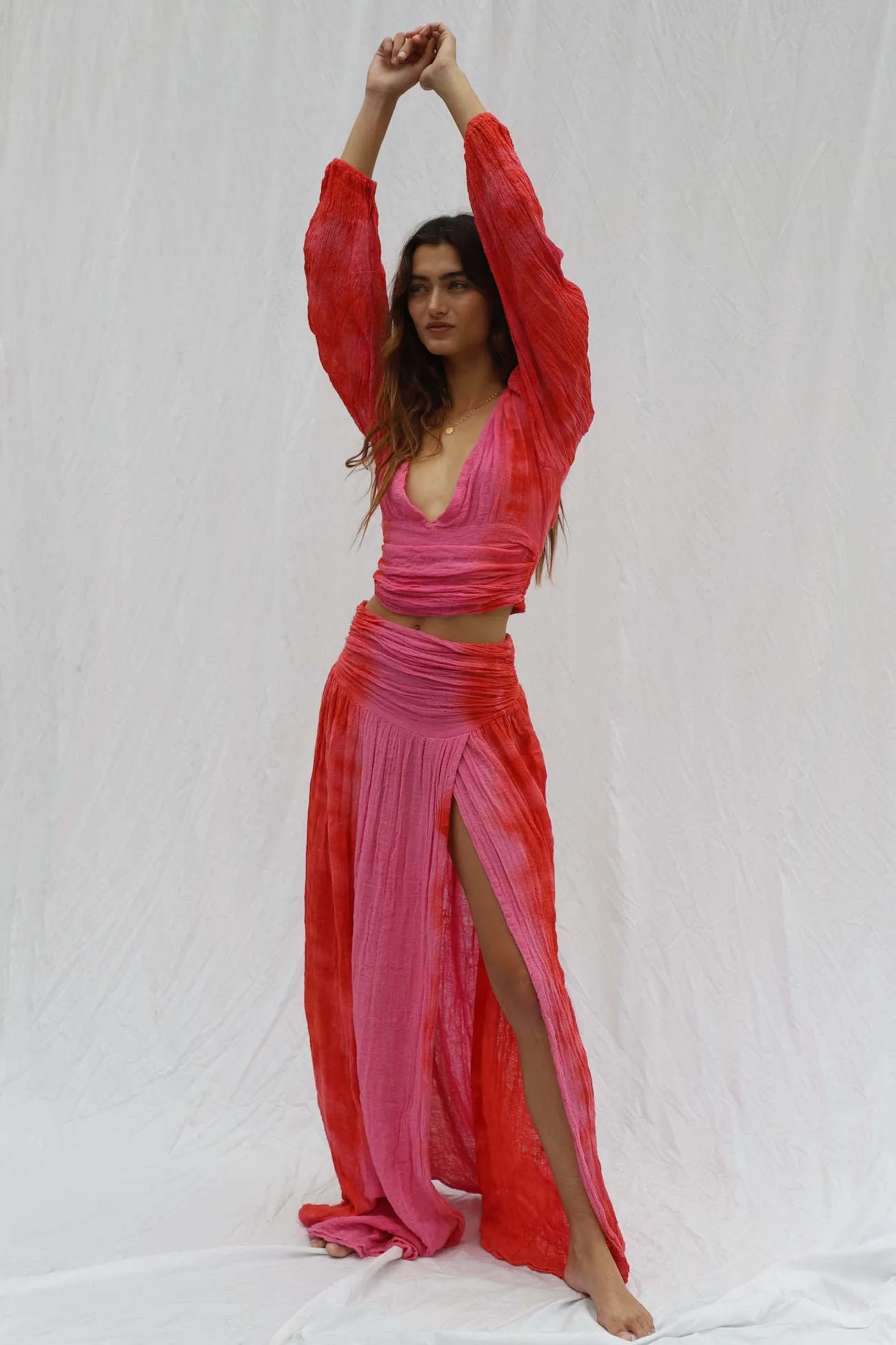 Tie Dye Lapis Maxi Skirt sold by Jen's Pirate Booty product image thumbnail 4