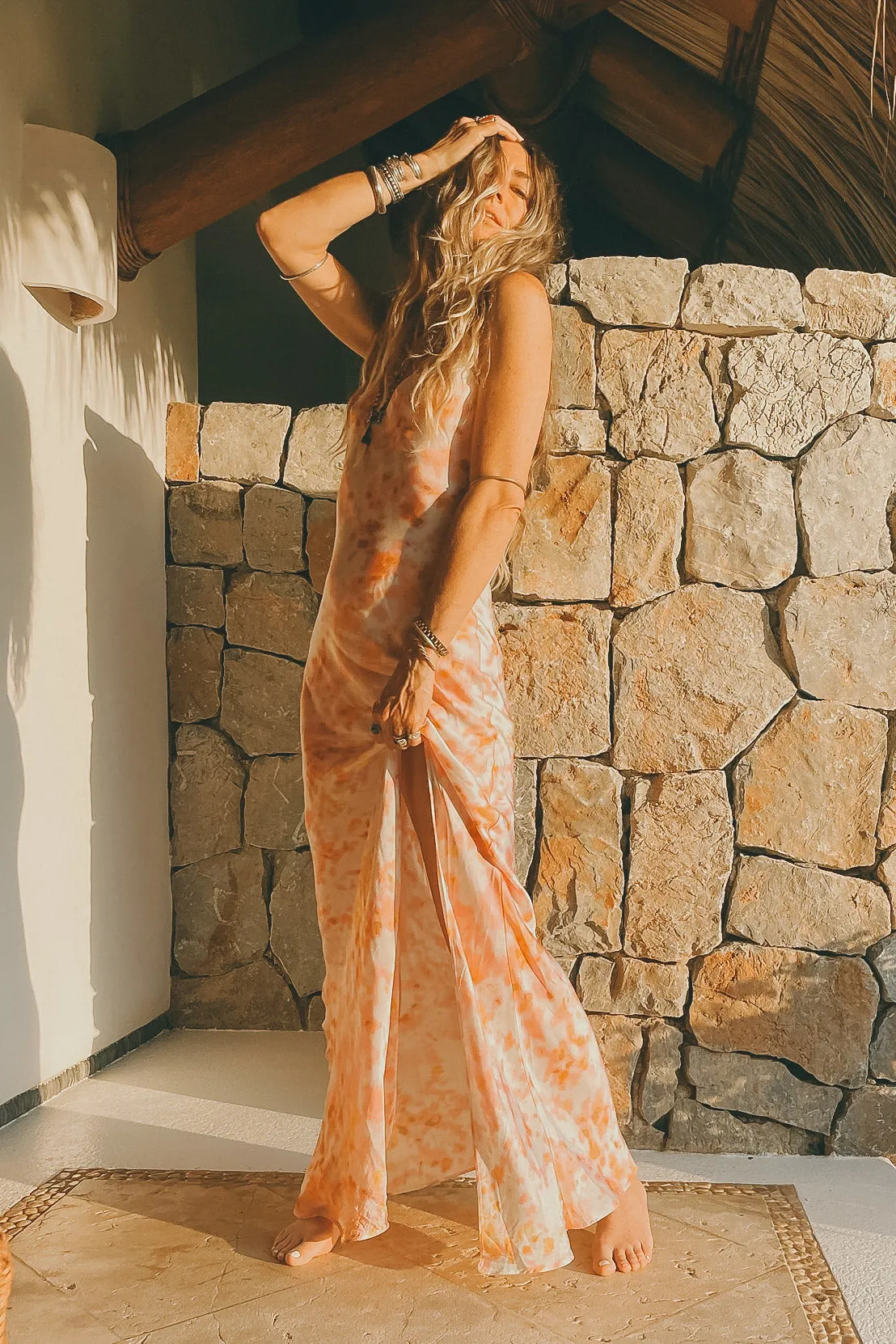 Petal Dye Skinny Dip Maxi Slip sold by Jen's Pirate Booty product image thumbnail 2