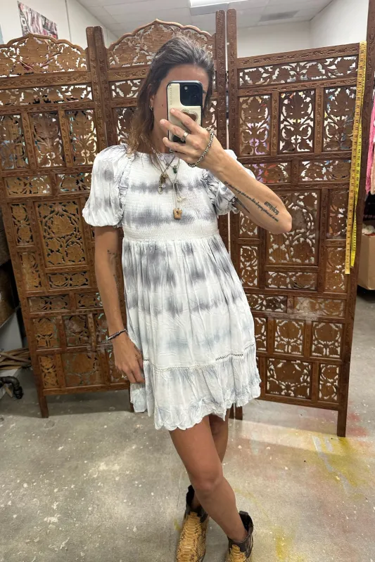 Tie Dye Malina Mini Dress - Sample Sale made by Jen's Pirate Booty