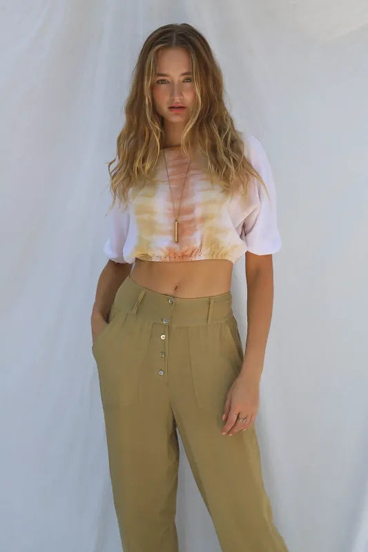Tie Dye Paige Crop Top made by Jen's Pirate Booty