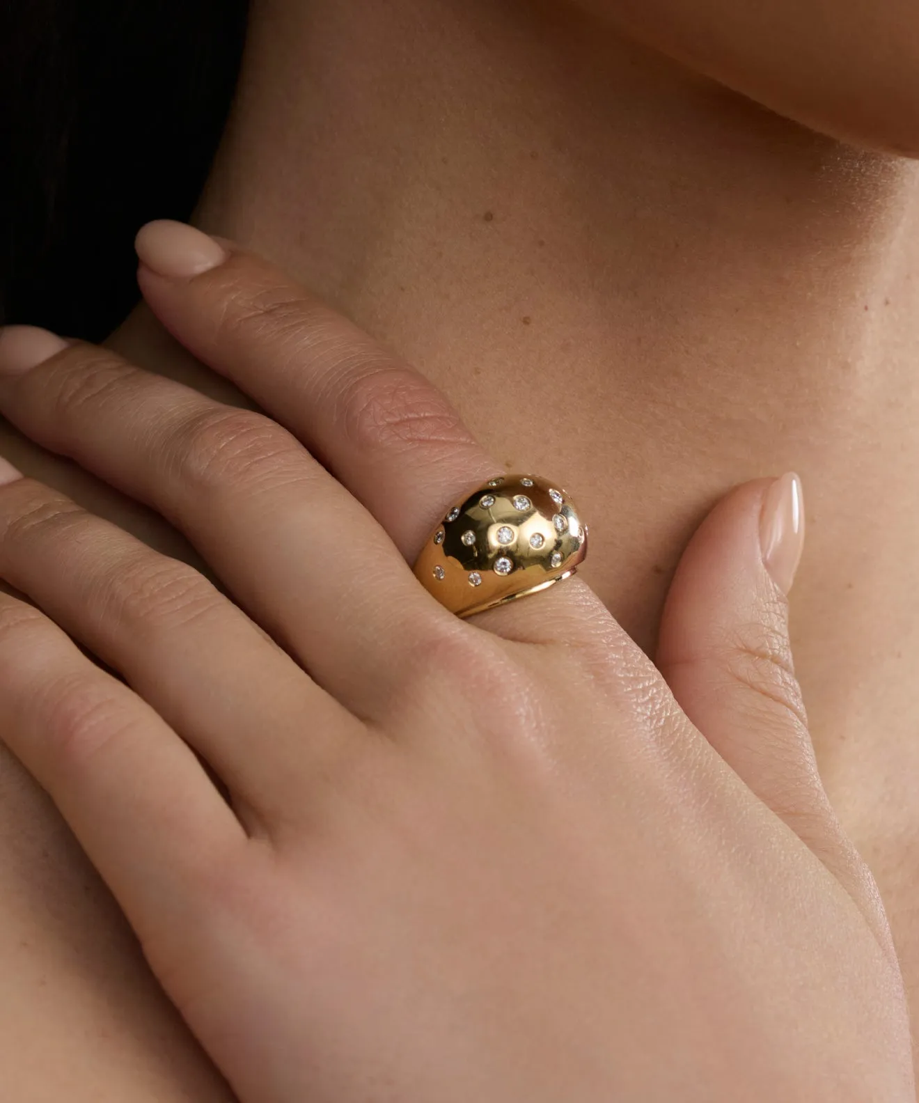 Diamond Felix Dome Ring sold by Jenni Kayne product image thumbnail 3