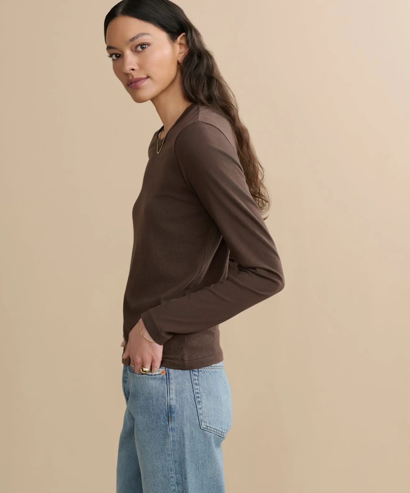 Long-Sleeve Slim Tee sold by Jenni Kayne product image thumbnail 2