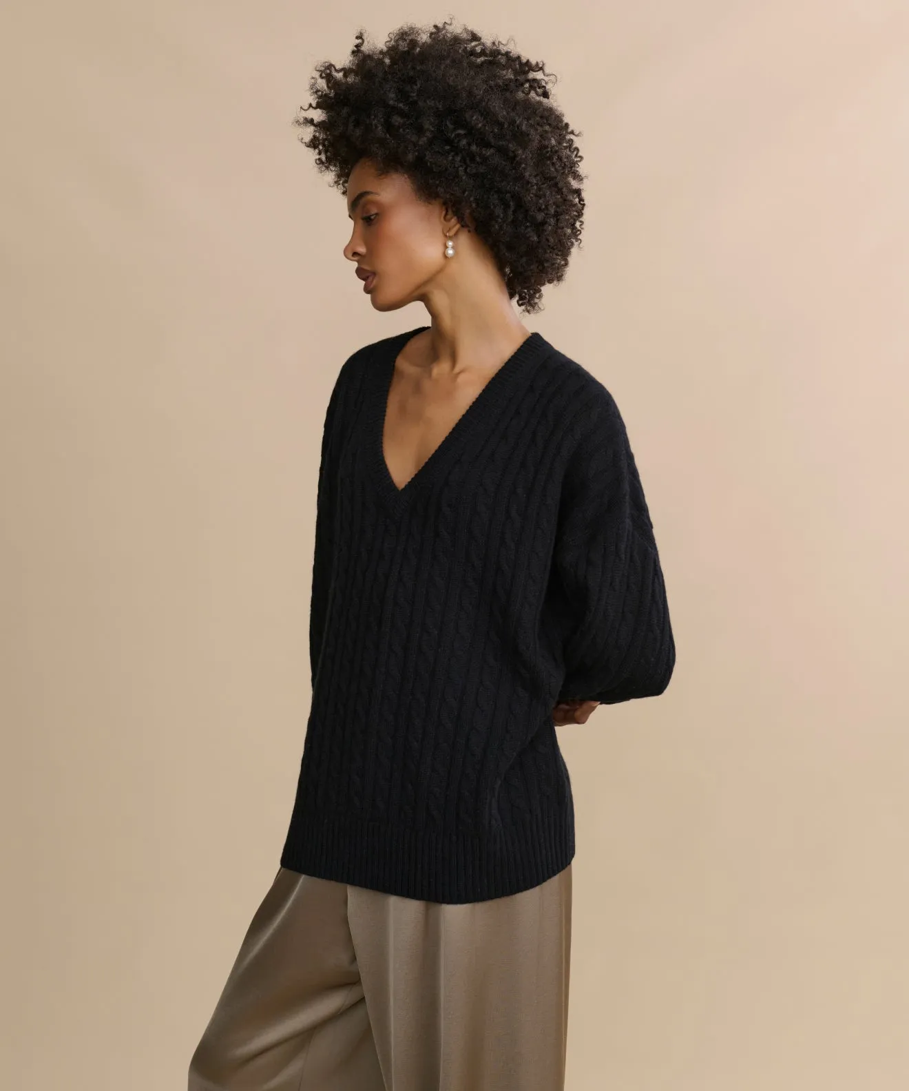 Nell V-Neck Sweater sold by Jenni Kayne product image thumbnail 4