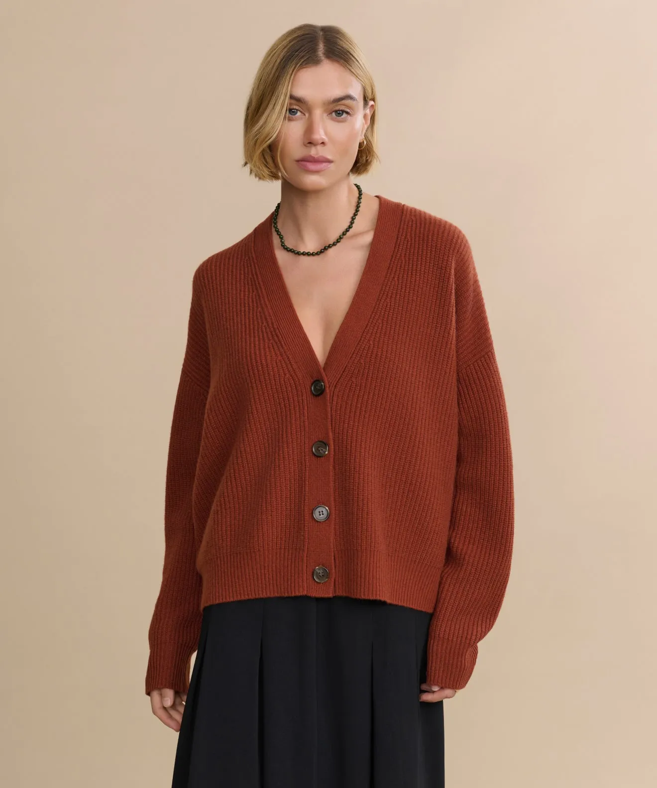 Cropped Cashmere Cocoon Cardigan sold by Jenni Kayne product image thumbnail 3