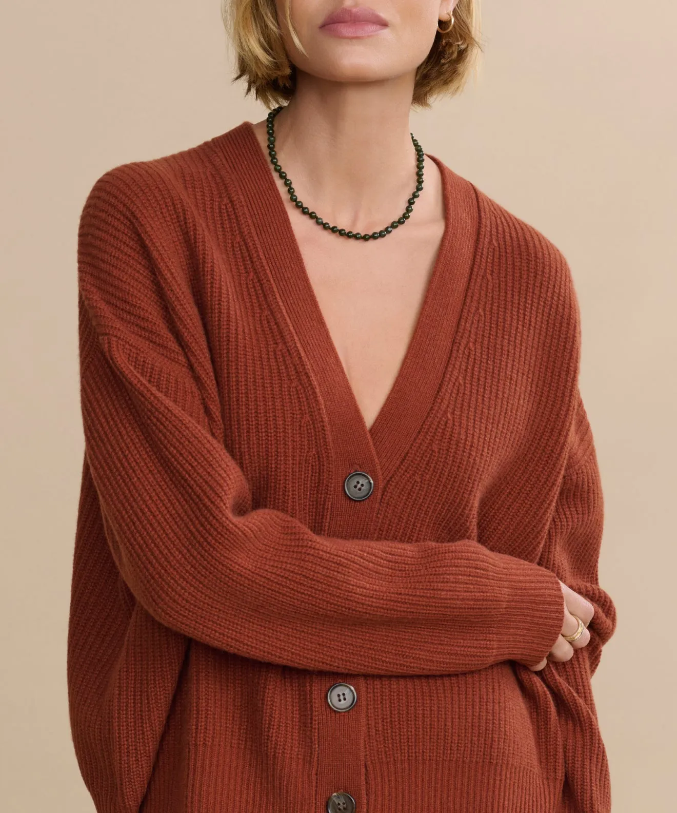 Cropped Cashmere Cocoon Cardigan sold by Jenni Kayne product image thumbnail 2