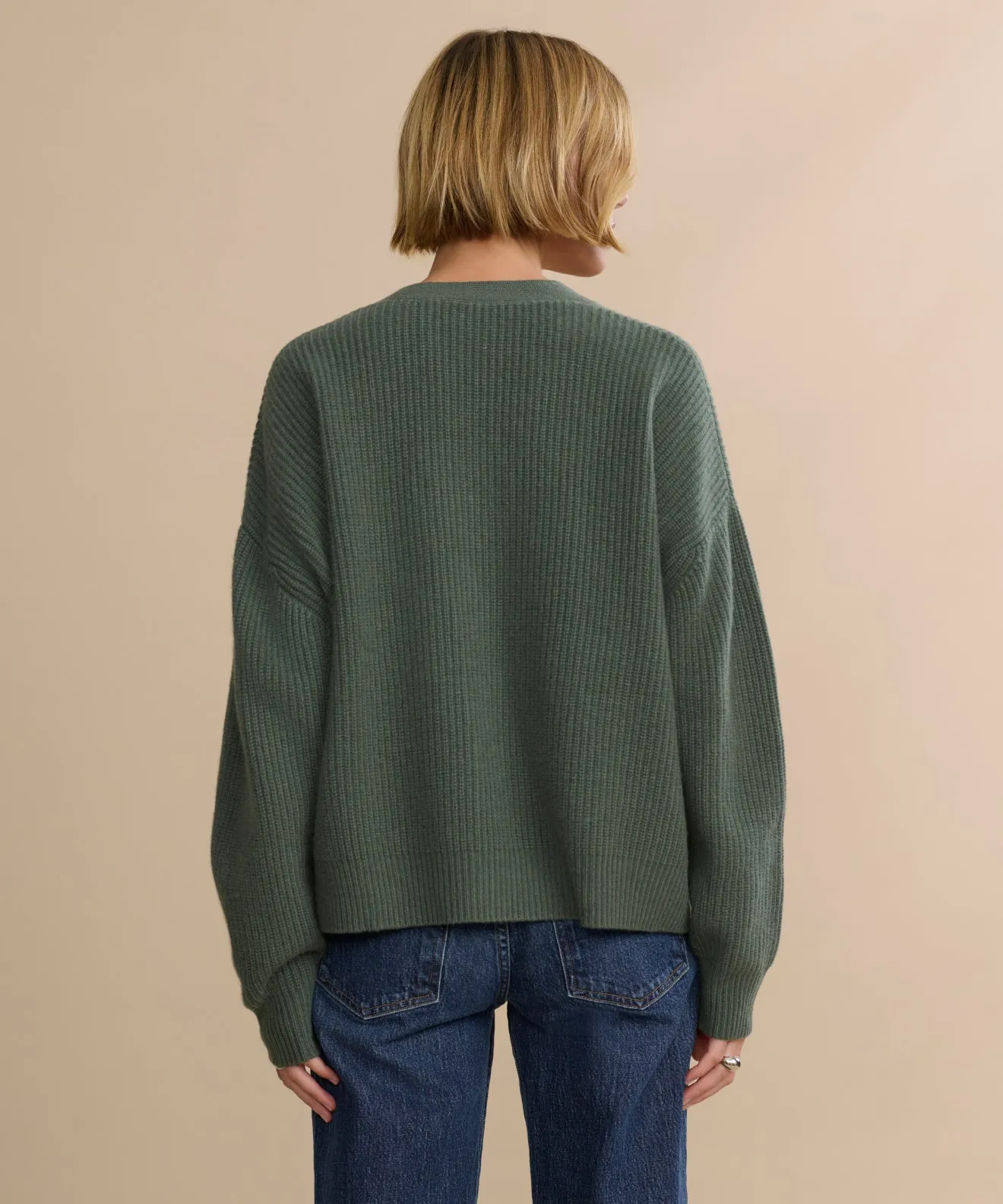 Cropped Cashmere Cocoon Cardigan sold by Jenni Kayne product image thumbnail 5
