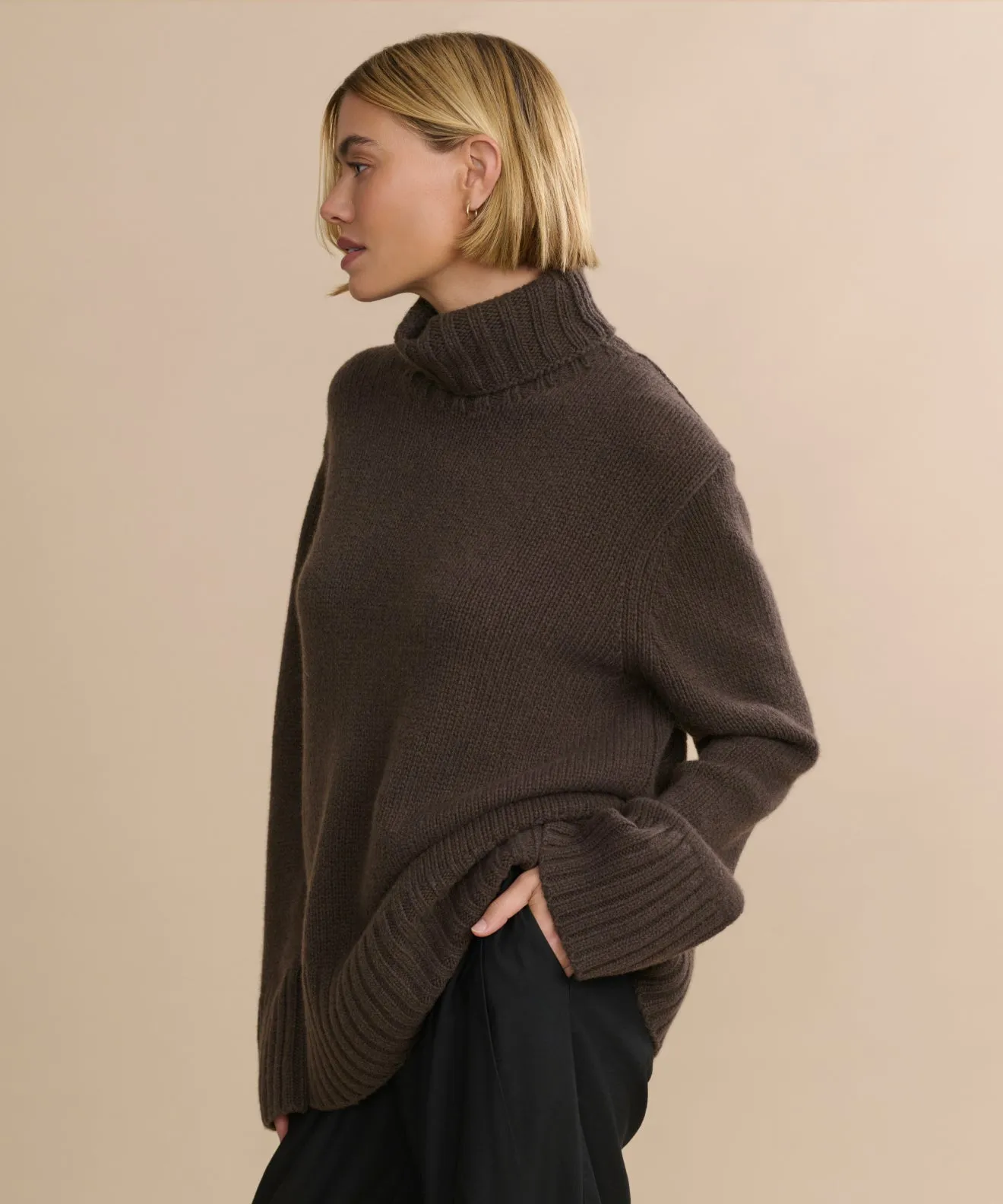 Cashmere Jet Turtleneck sold by Jenni Kayne product image thumbnail 5