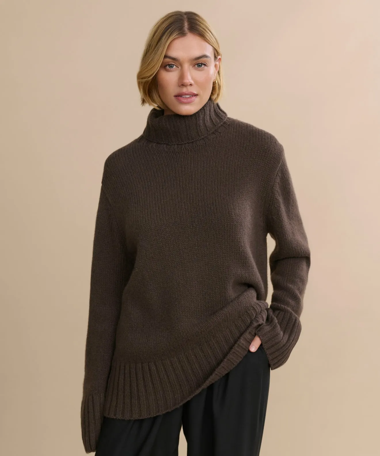 Cashmere Jet Turtleneck sold by Jenni Kayne product image thumbnail 3