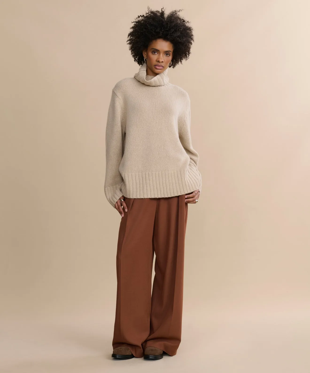Cashmere Jet Turtleneck sold by Jenni Kayne product image thumbnail 3